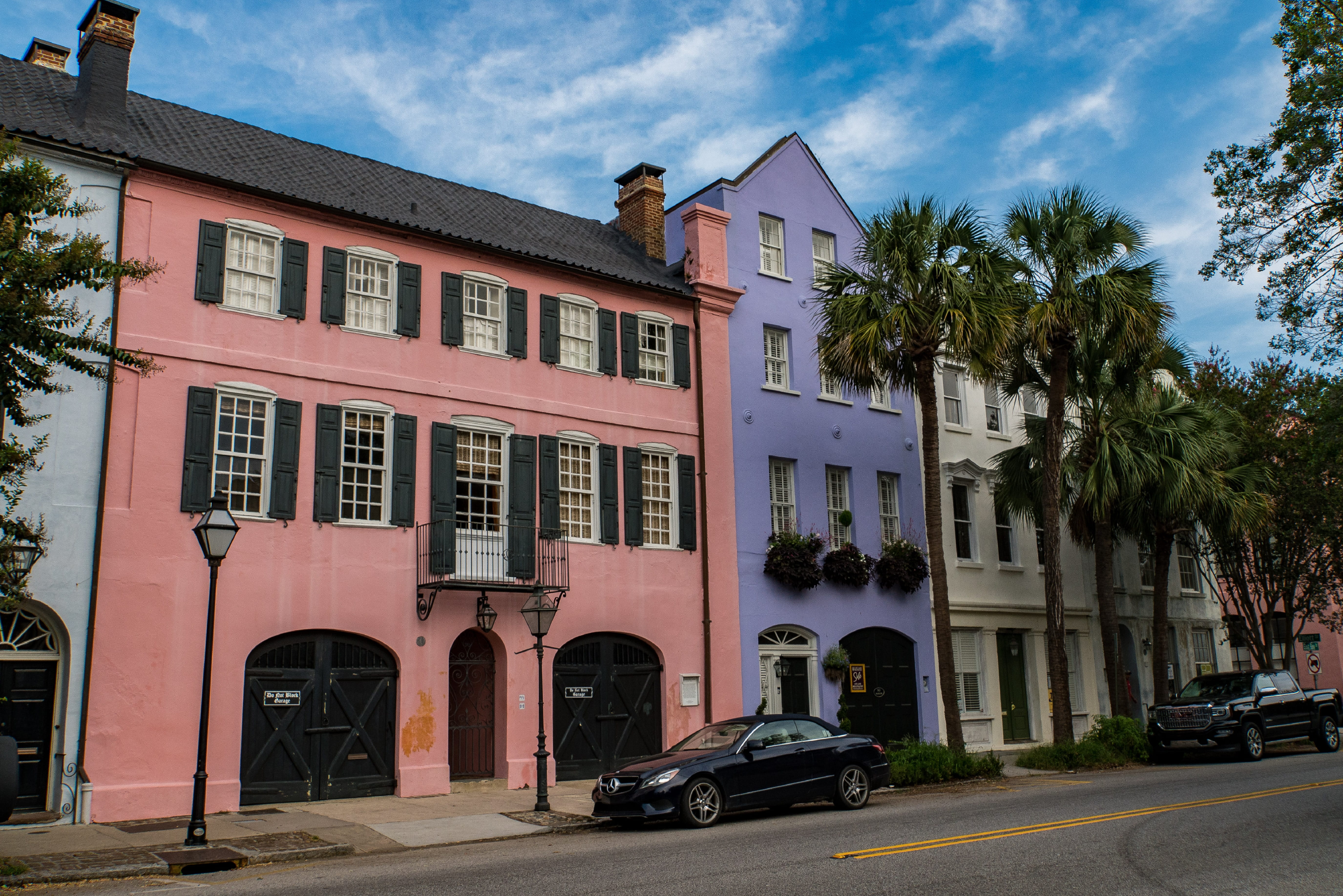 sc, mode of transportation, 5K, tree, motor vehicle, architecture, window, street, plant, charleston, nature, cloud - sky, building, usa, the battery, HD Wallpaper