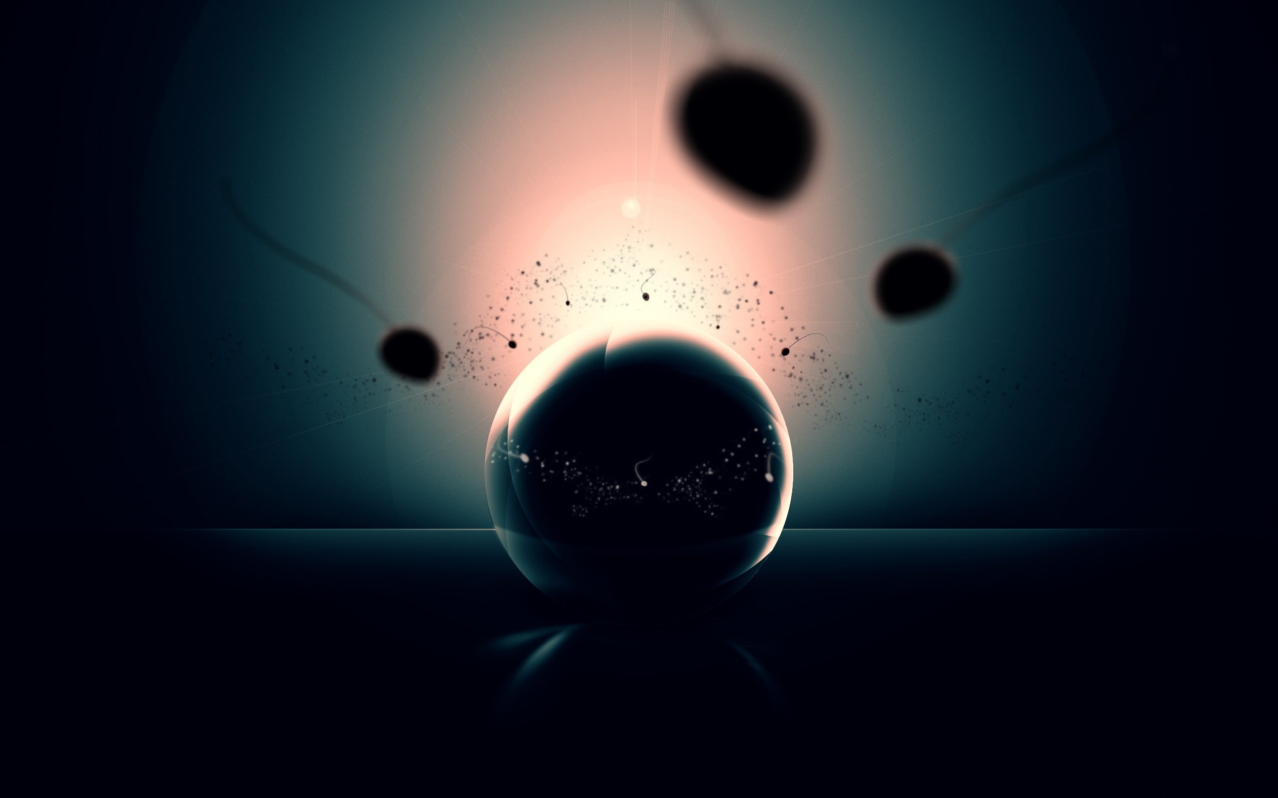 2K, 151, ball, sperm, reflection, HD Wallpaper