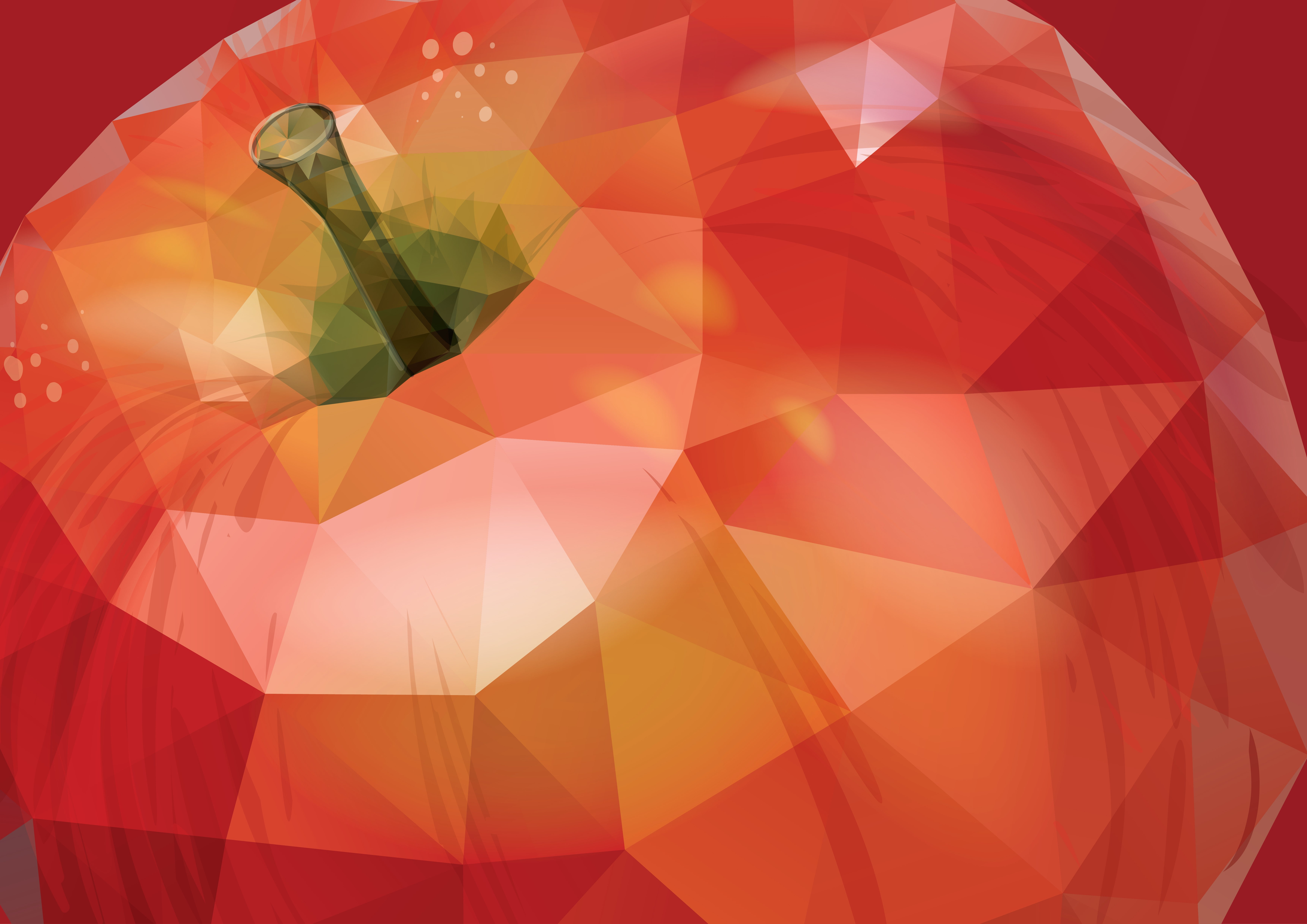 no people, precious gem, design, studio shot, low poly, triangle shape, geometric shape, diamond shaped, shiny, art and craft, backgrounds, apples, multi colored, HD Wallpaper