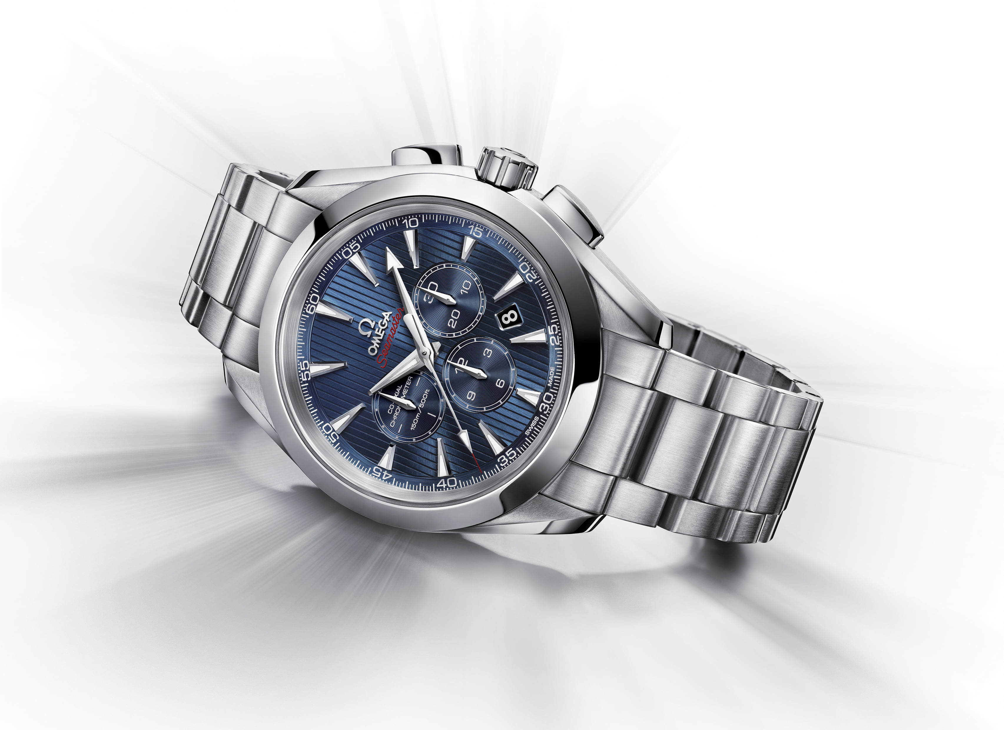 band, colored, link, no people, metal, 2K, white background, silver, watch, silver colored, steel, personal accessory, jewelry, Seamaster Aqua Terra Co-Axial, HD Wallpaper