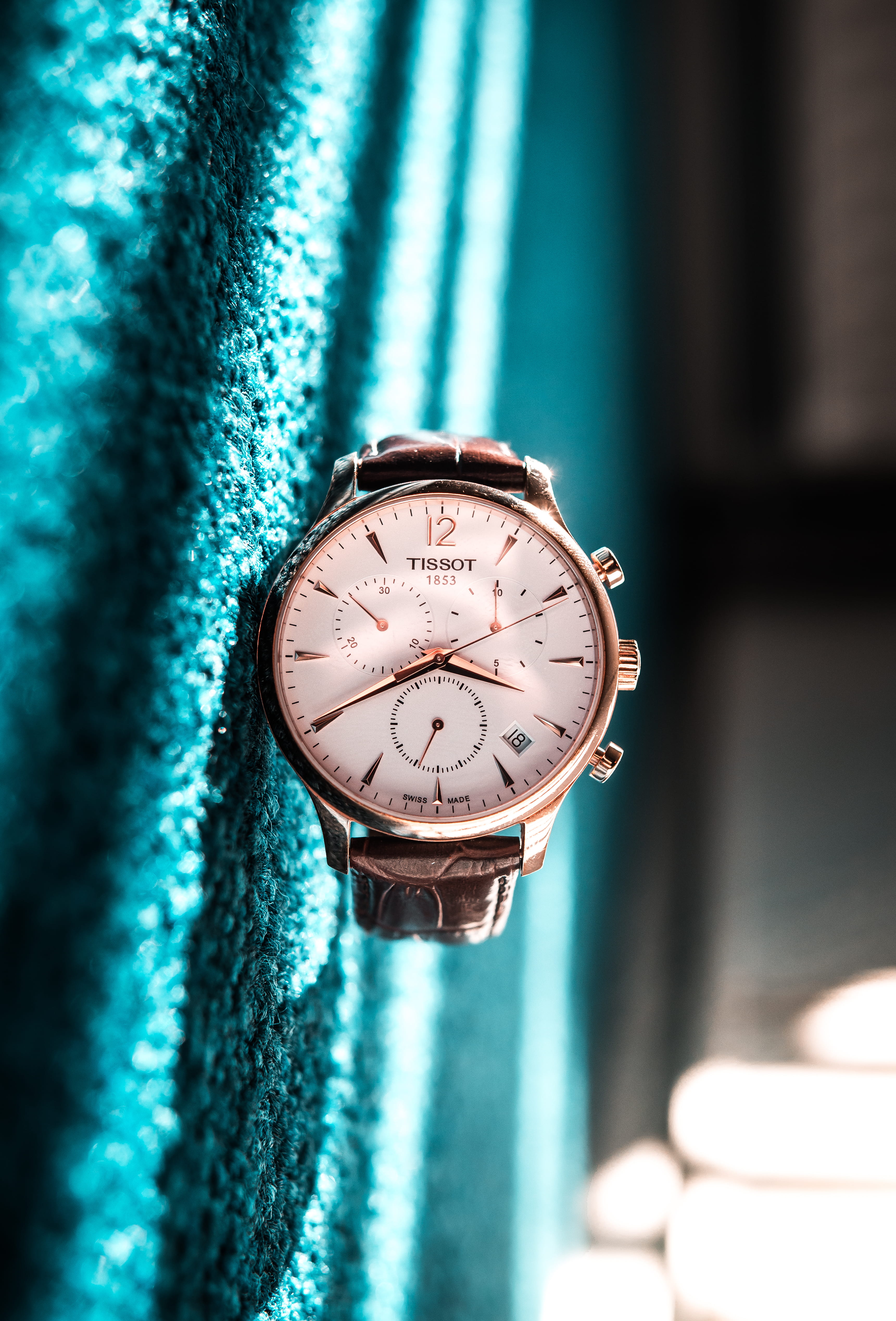instrument of time, silver, brown, no people, textile, minute hand, close-up, time, metal, leather, personal accessory, accuracy, wristwatch, pocket watch, Phone HD Wallpaper