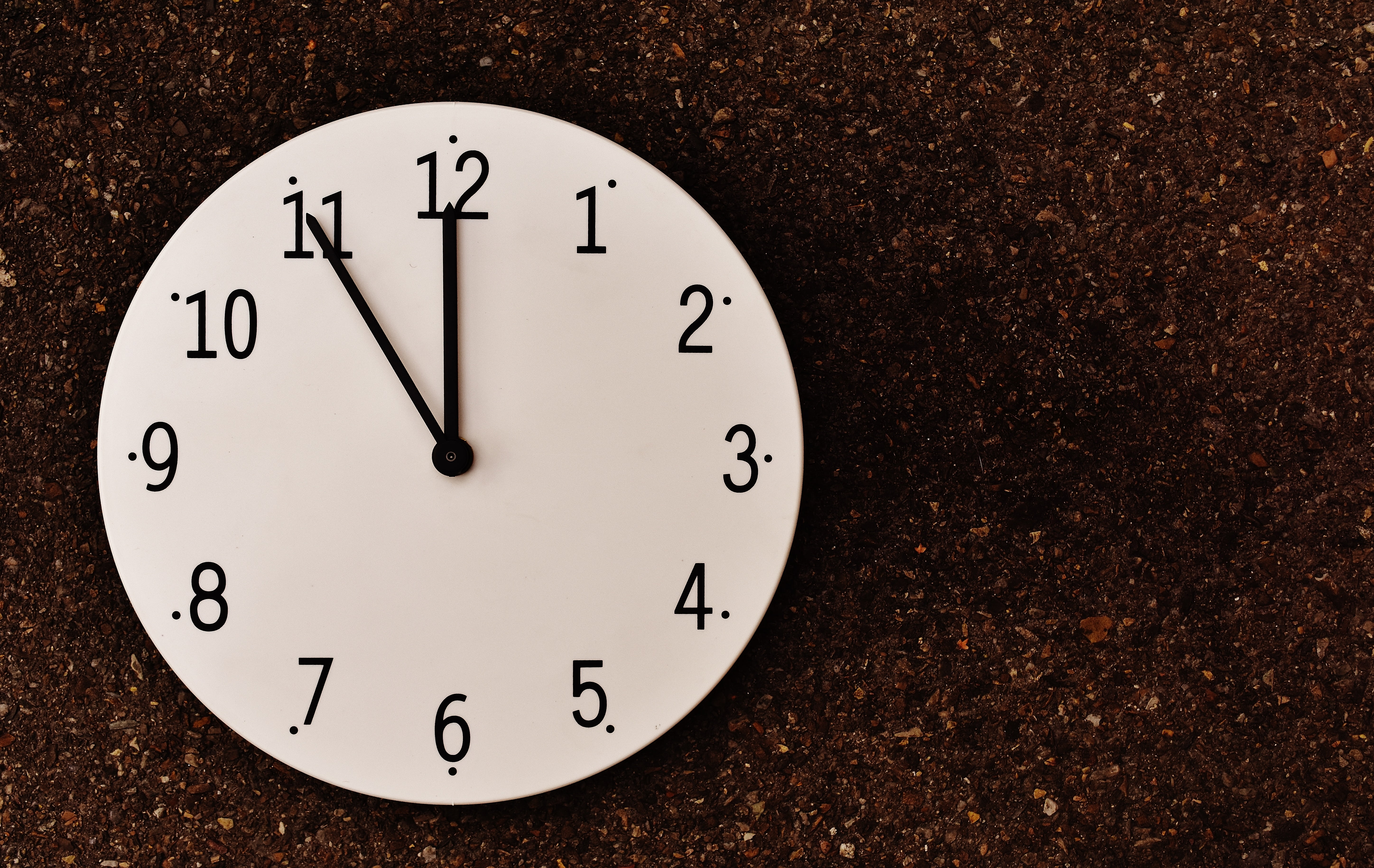 close-up, deadline, no people, night, dial, timepiece, clock, 5K, day, alarm clock, geometric shape, the eleventh hour, wall, shape, accuracy, clock face, HD Wallpaper