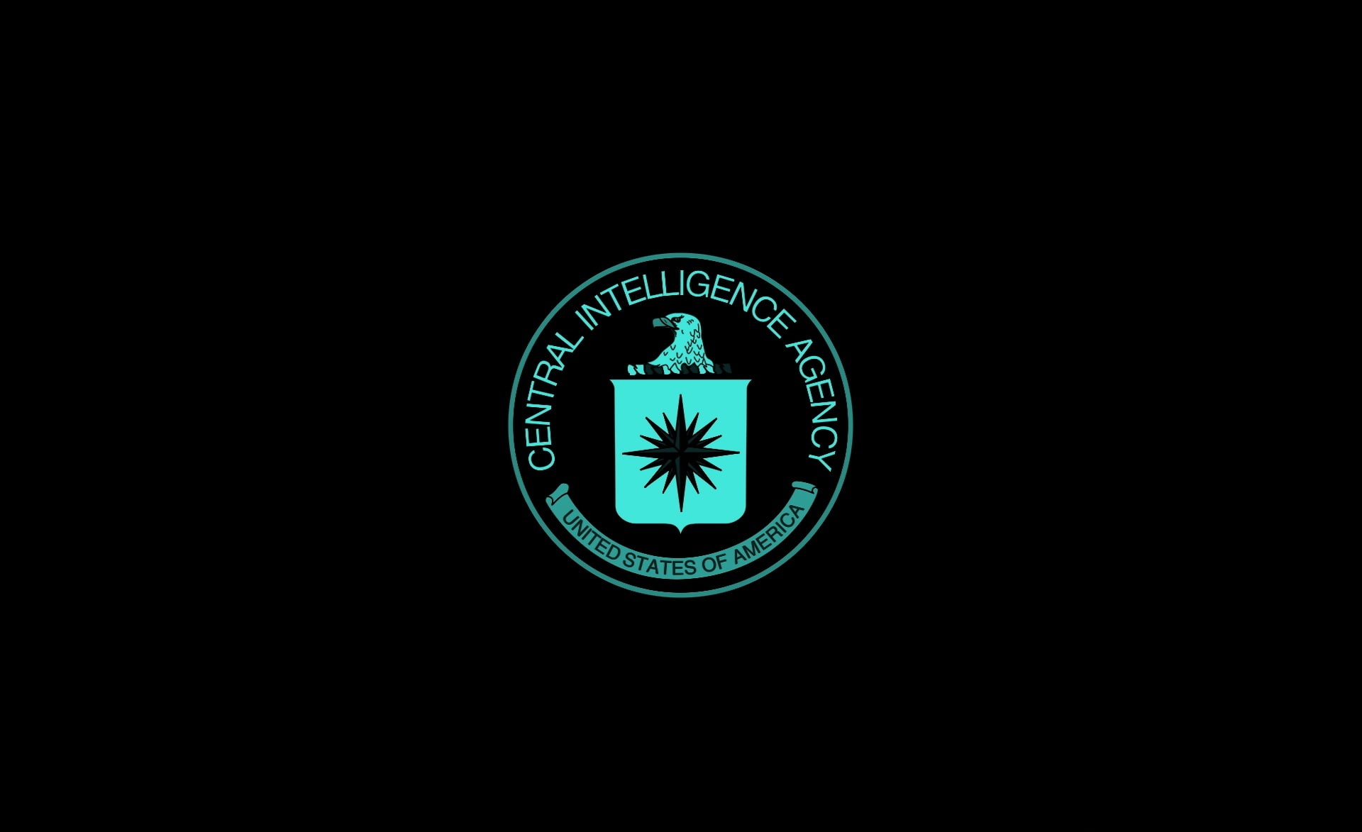 cia, Aero, cyan, Black, color, 1080P, HD Wallpaper
