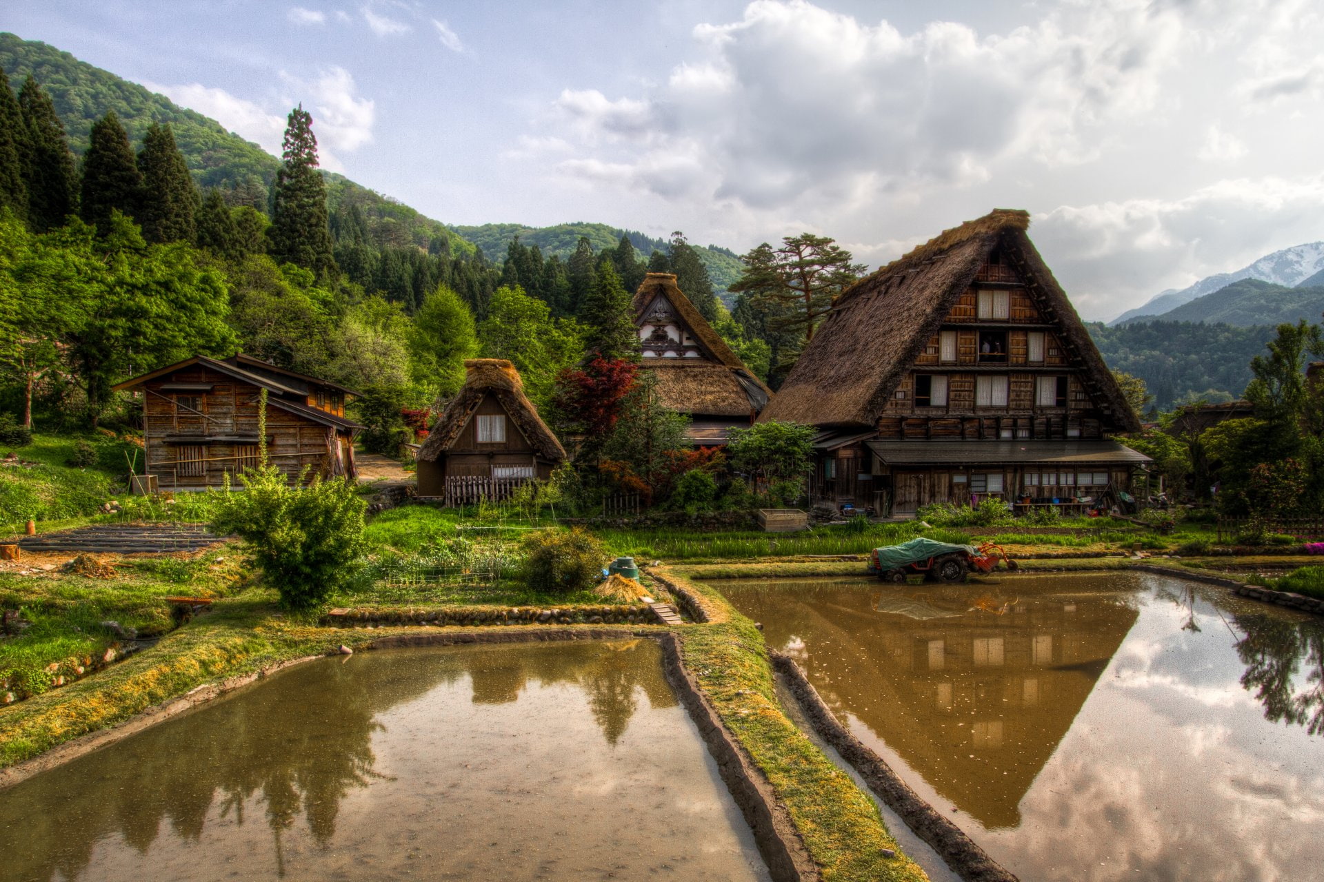 Man Made, Ogimachi Village, Japan, Gifu Prefecture, 1080P, Countryside, HD Wallpaper