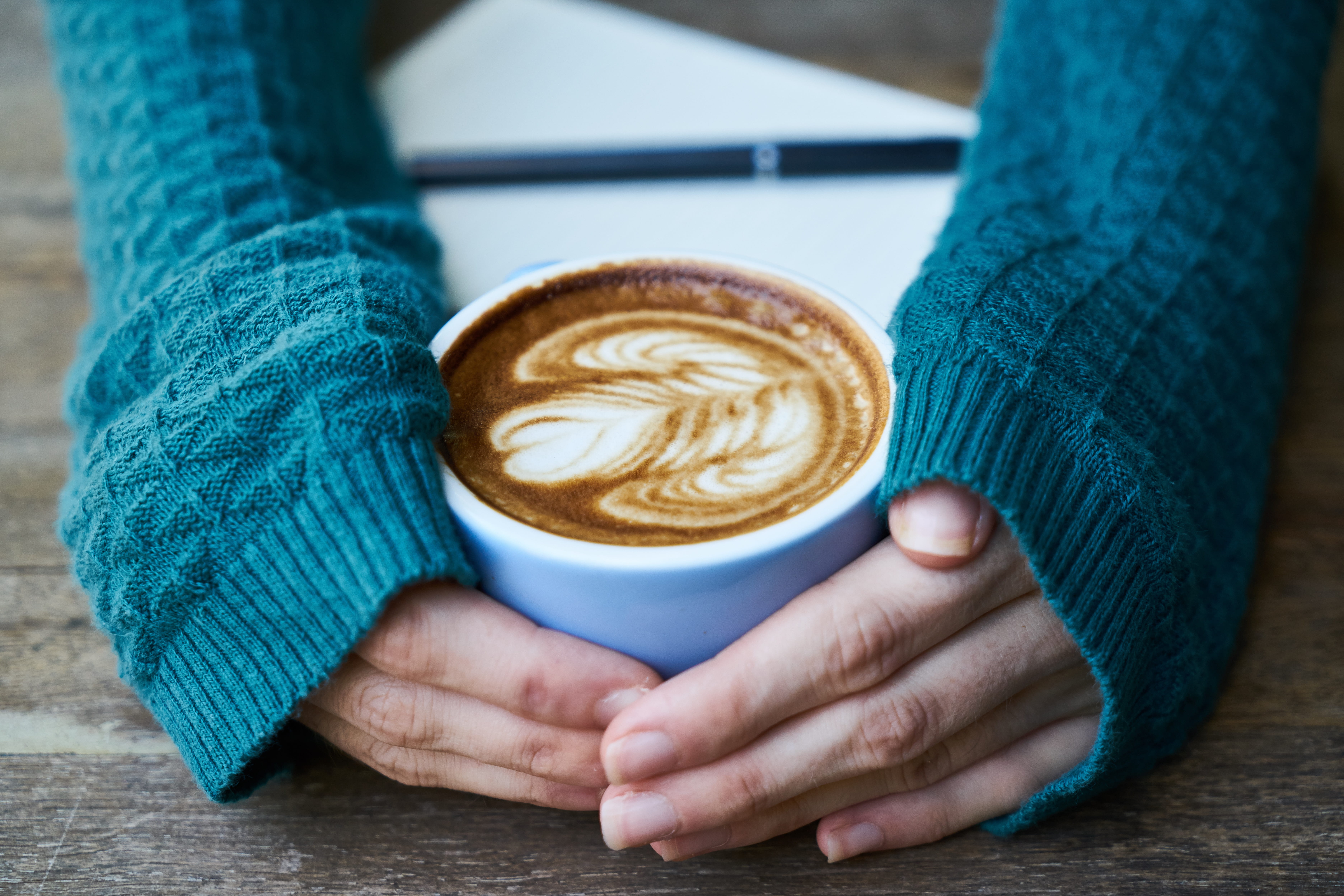 drink, food, wood, one person, front, table, frothy drink, close-up, souvenir, shirt, teacup, lifestyles, fresh, note, wake, wood - Material, ceramic, nutrition, HD Wallpaper