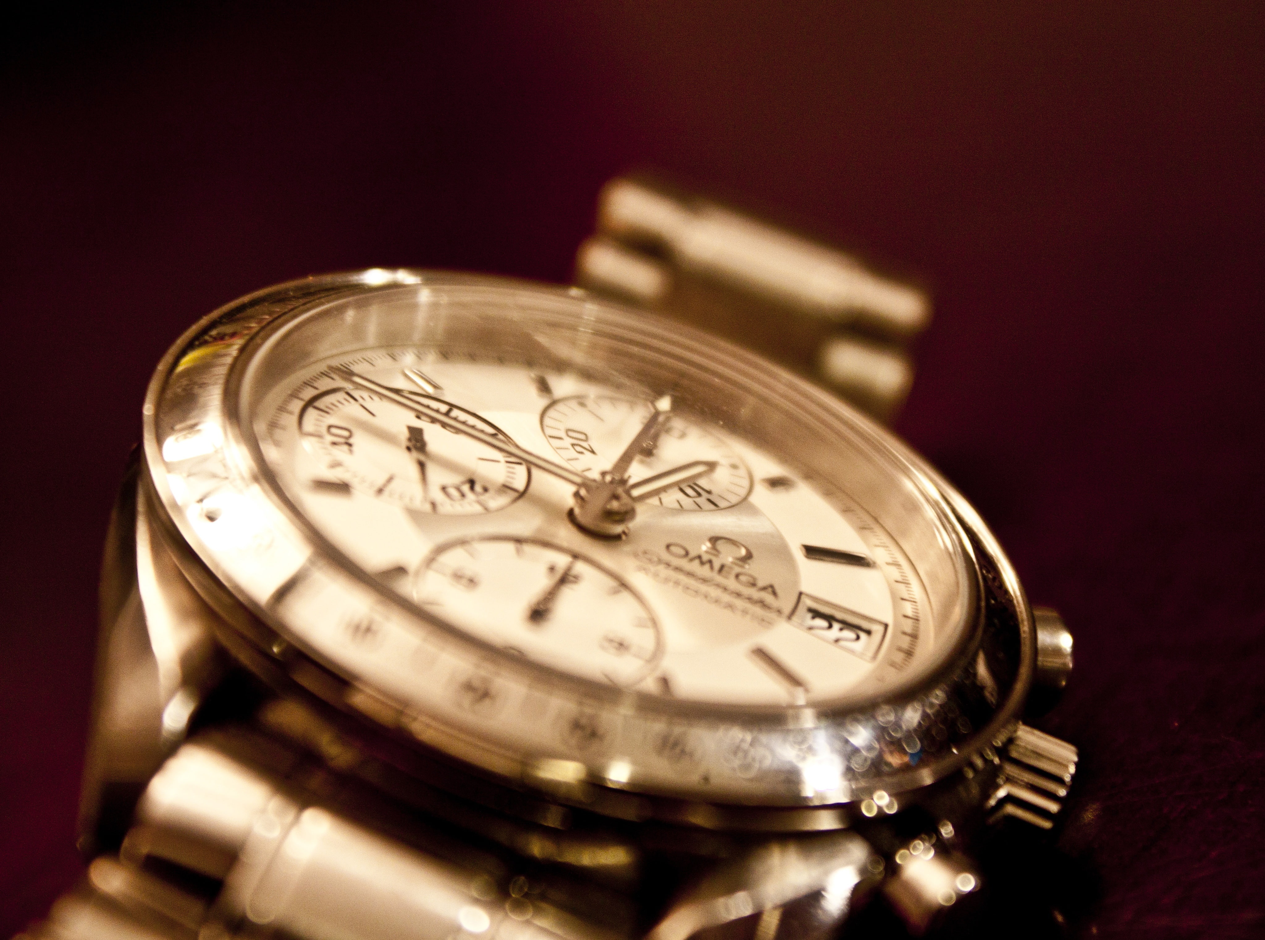 accuracy, colored background, clock, instrument of time, watch, silver colored, time, indoors, retro styled, chronograph, antique, minute hand, metal, colored, HD Wallpaper