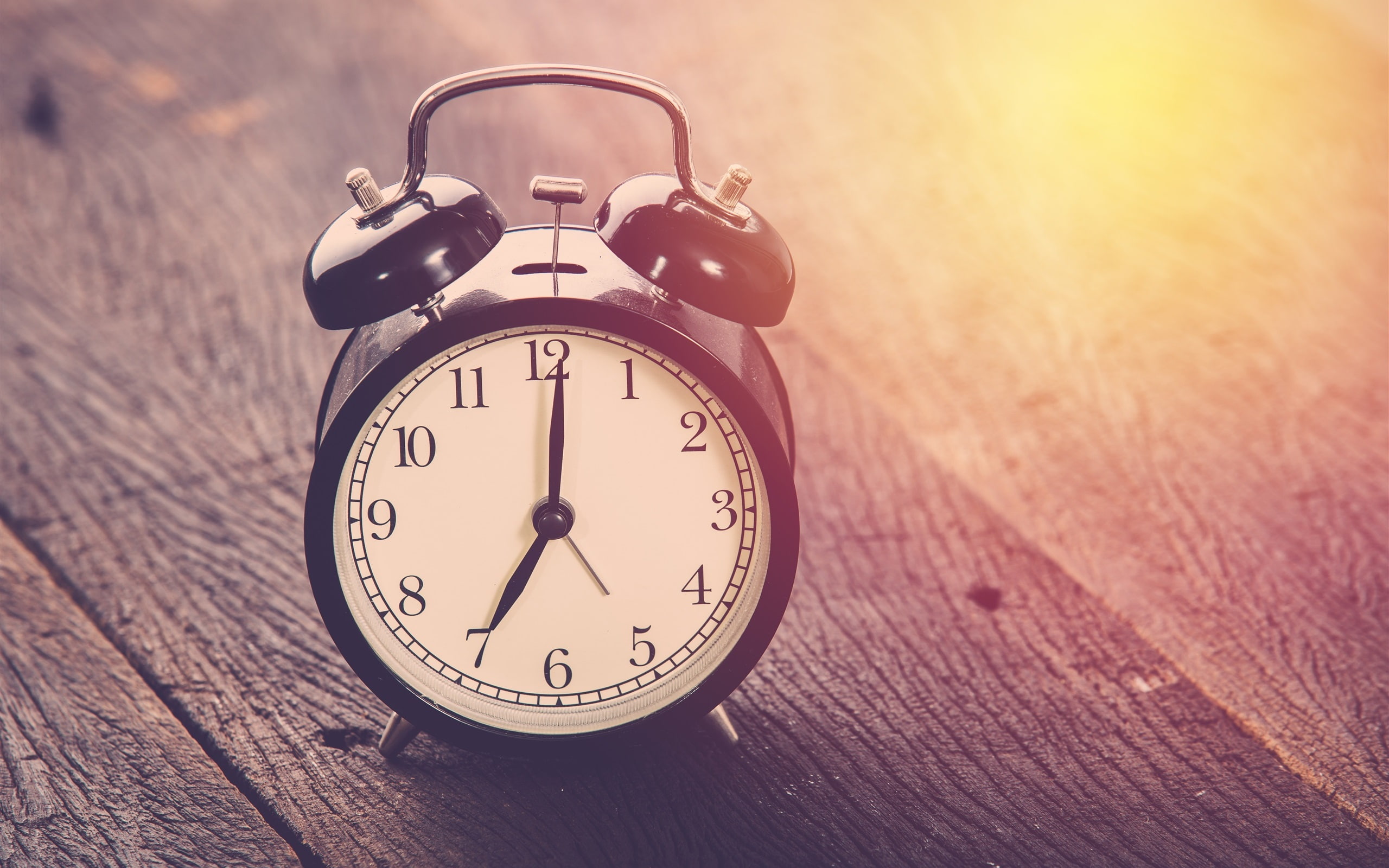 Wood, Board, Light, Time, 2K, Clock, HD Wallpaper