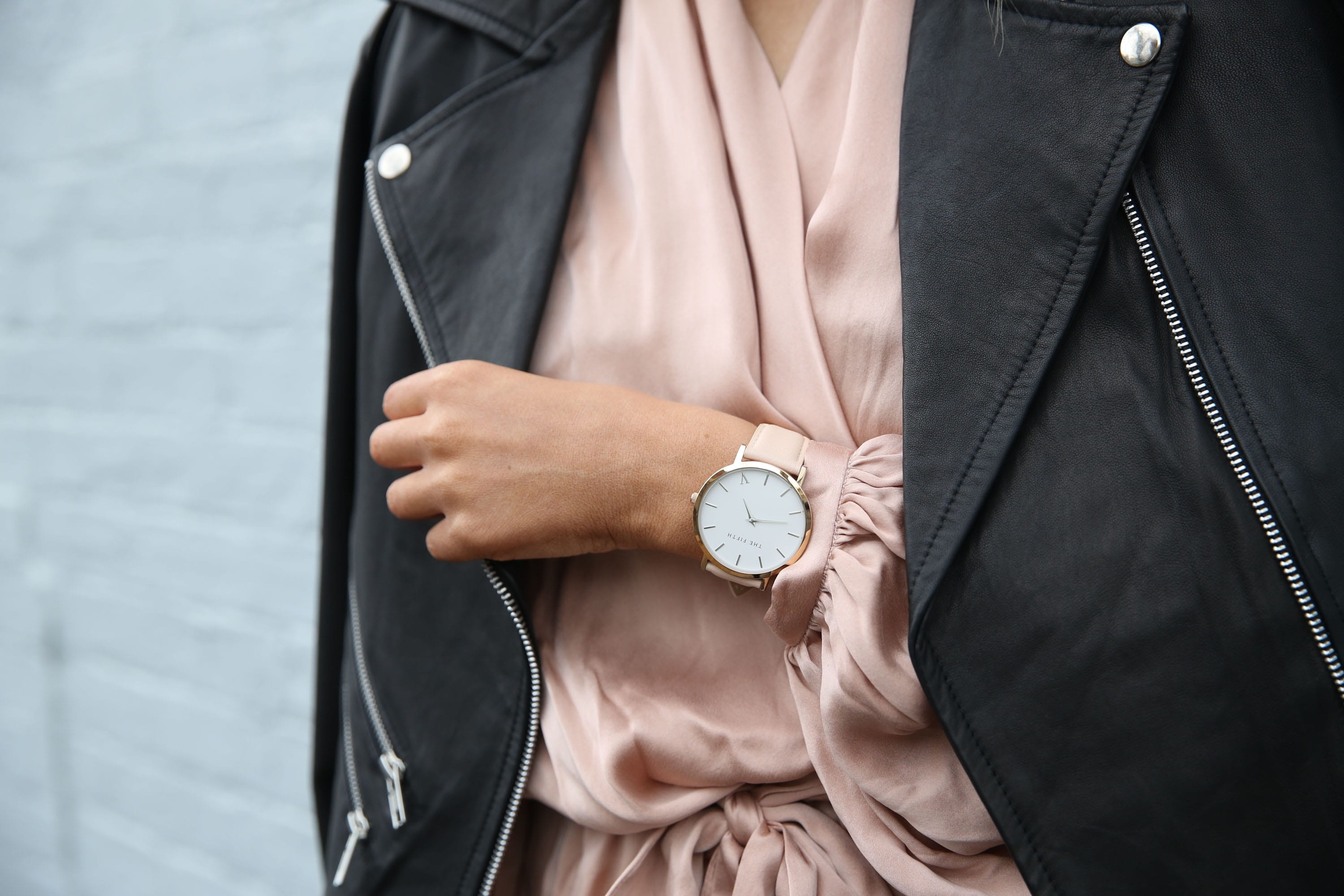 trendy, look, day, wear, leather jacket, posing, lifestyle, hand, front view, males watch, attractive, stylish, enjoy, elegance, clothes, watch, clothing, HD Wallpaper