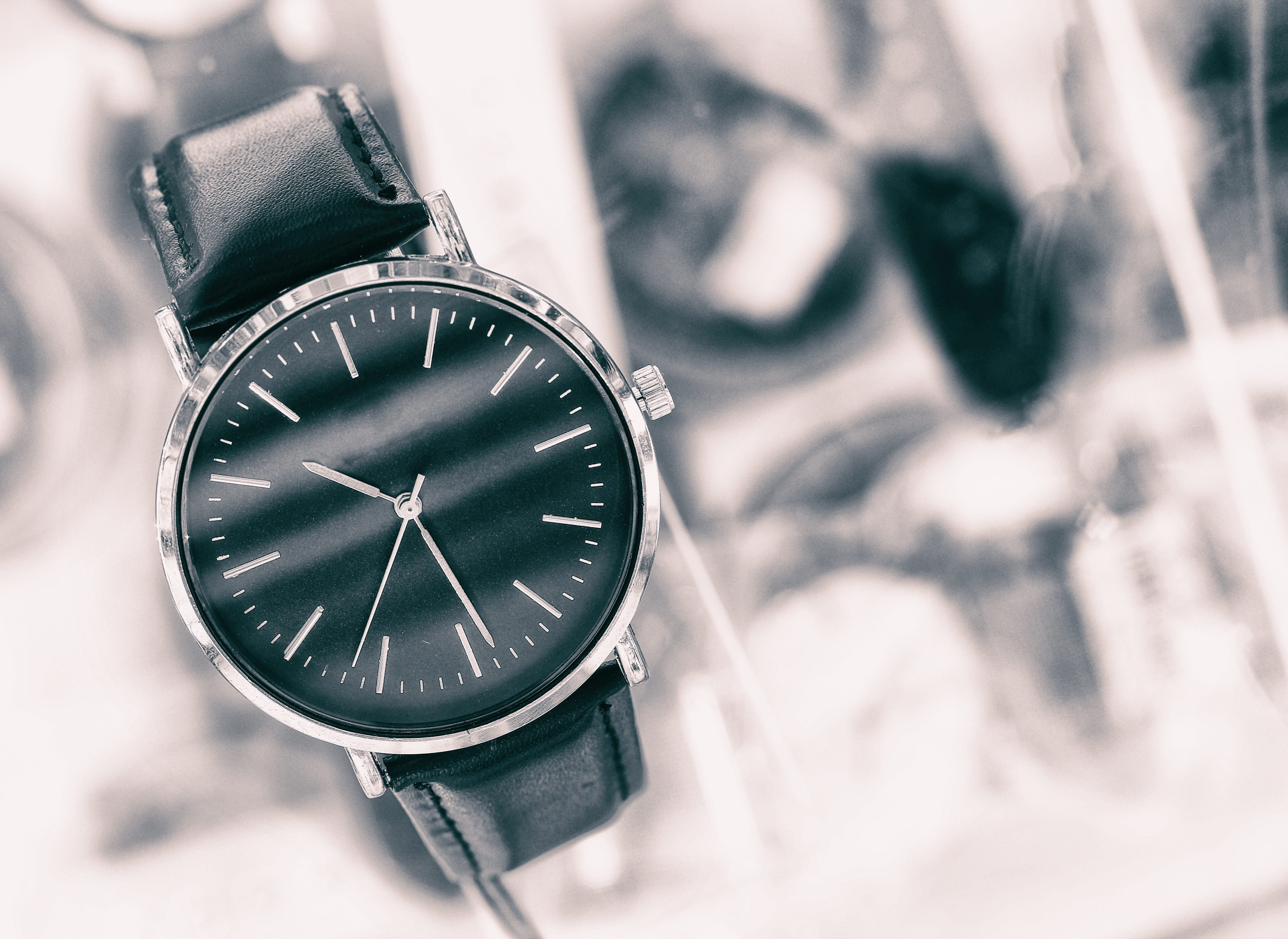 metal, wristwatch, office, personal accessory, minute hand, hour, circle, close-up, clock, wake, time, selective focus, second, silver colored, minute, HD Wallpaper