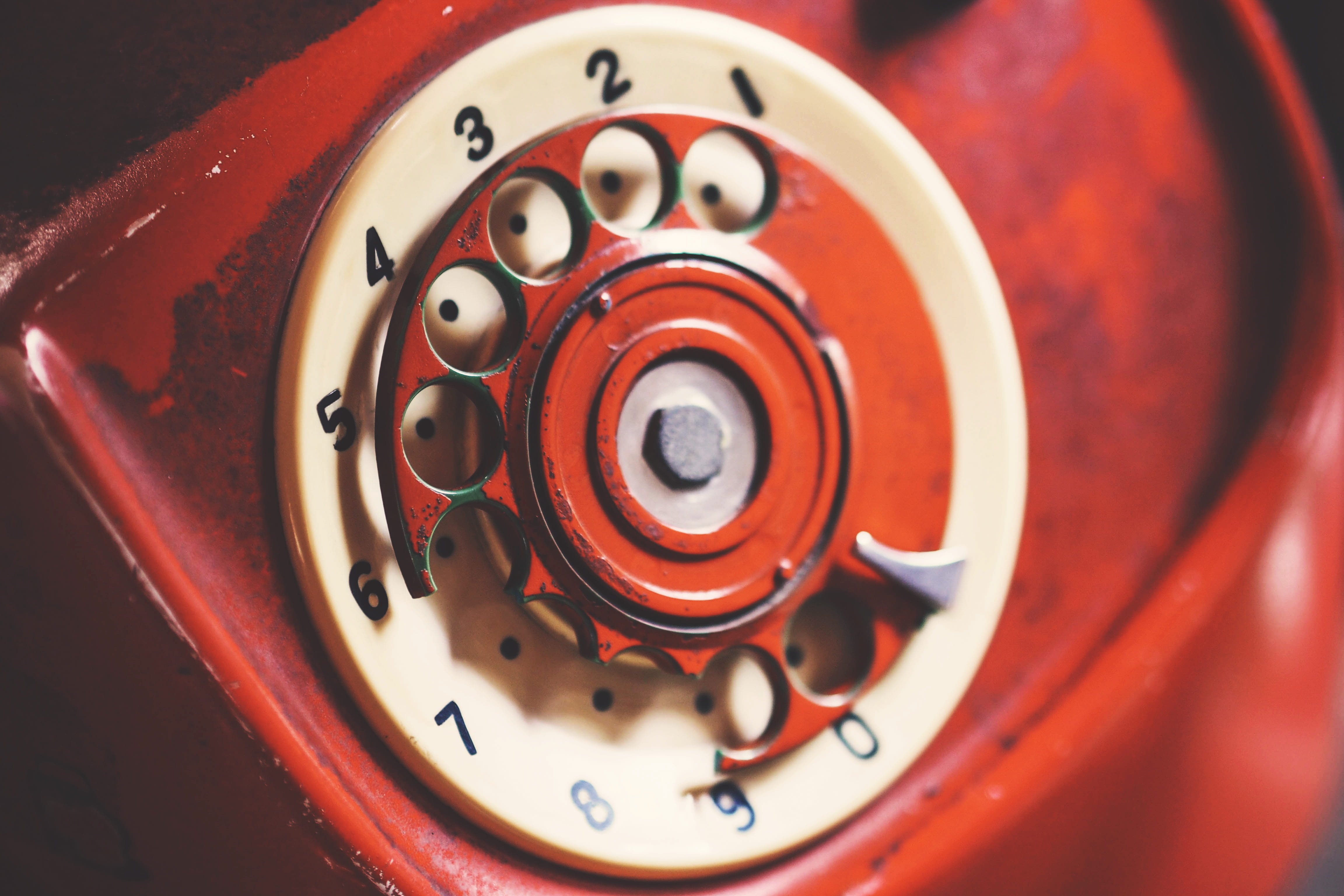 old, pattern, call, dial, device, antique, telephone, number, shape, classic, red, control, holes, man made object, leisure activity, aged, communication, HD Wallpaper