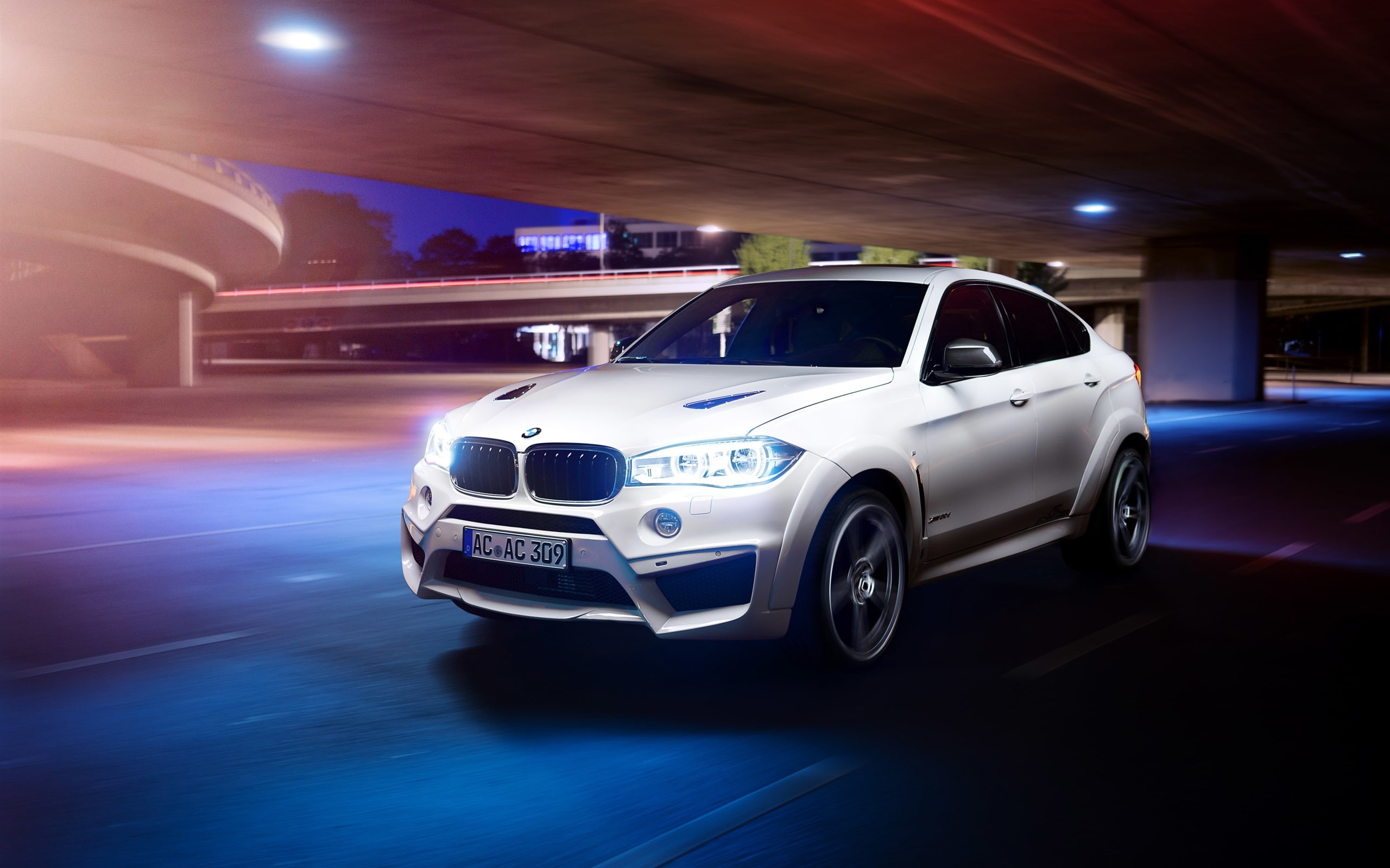 2K, BMW, Light, xm, Night, White, Car, Falcon, HD Wallpaper