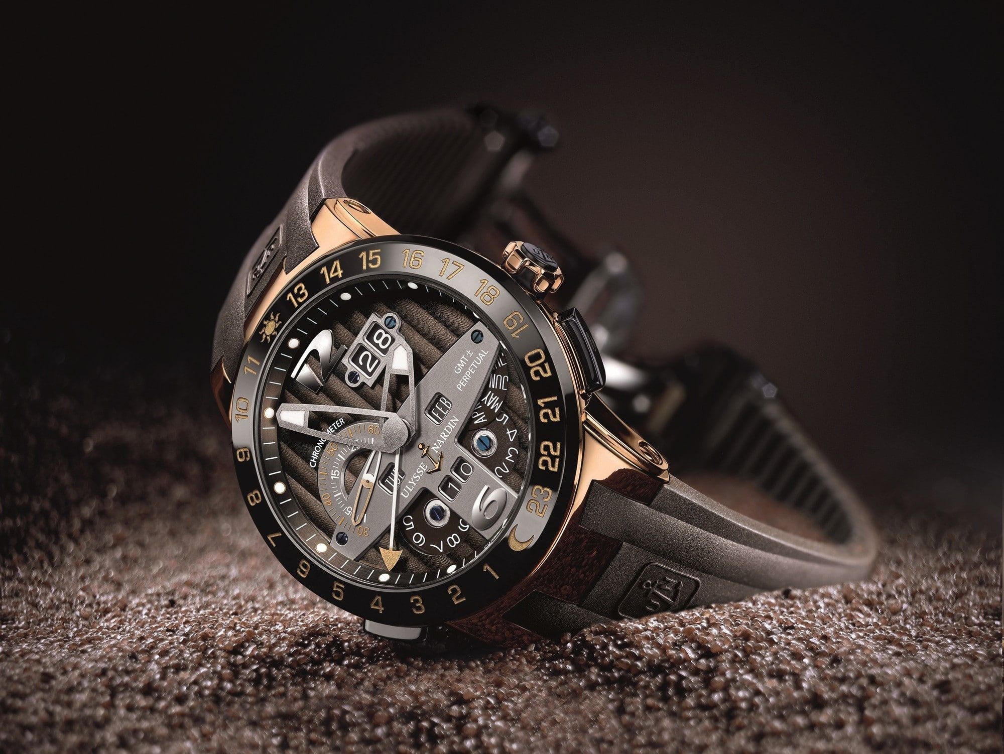 metal, wealth, time, 1080P, number, chrome, single object, personal accessory, clock, still life, selective focus, silver colored, Ulysse Nardin, watch, HD Wallpaper
