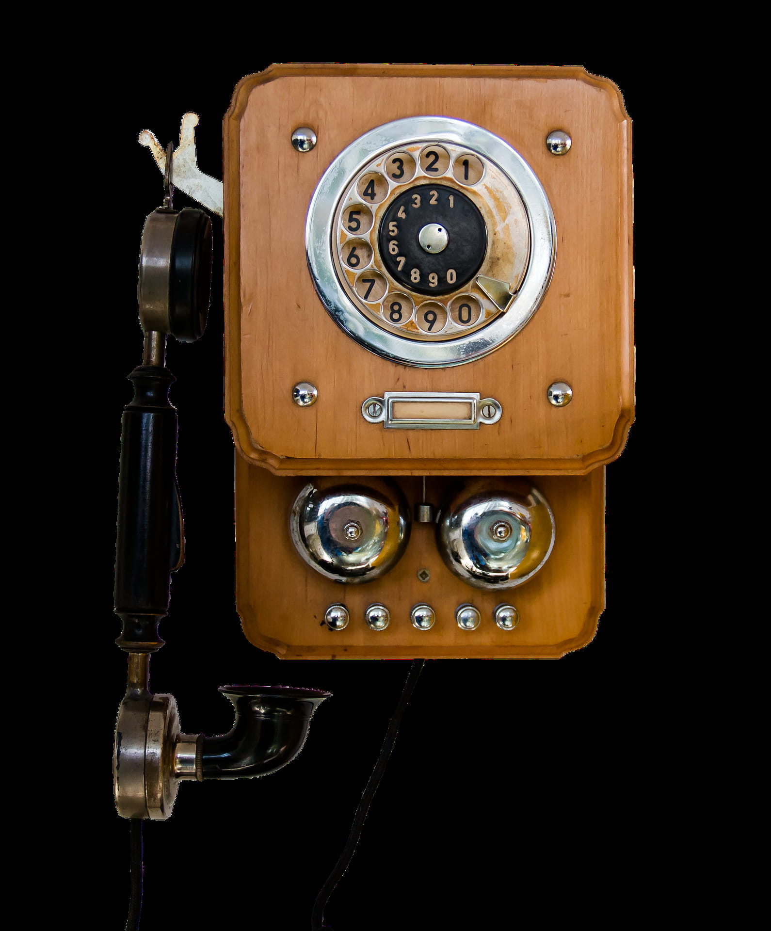 communication, cut out, black background, no people, studio shot, single object, the past, retro styled, 1080P, still life, technology, history, nostalgia, Phone HD Wallpaper