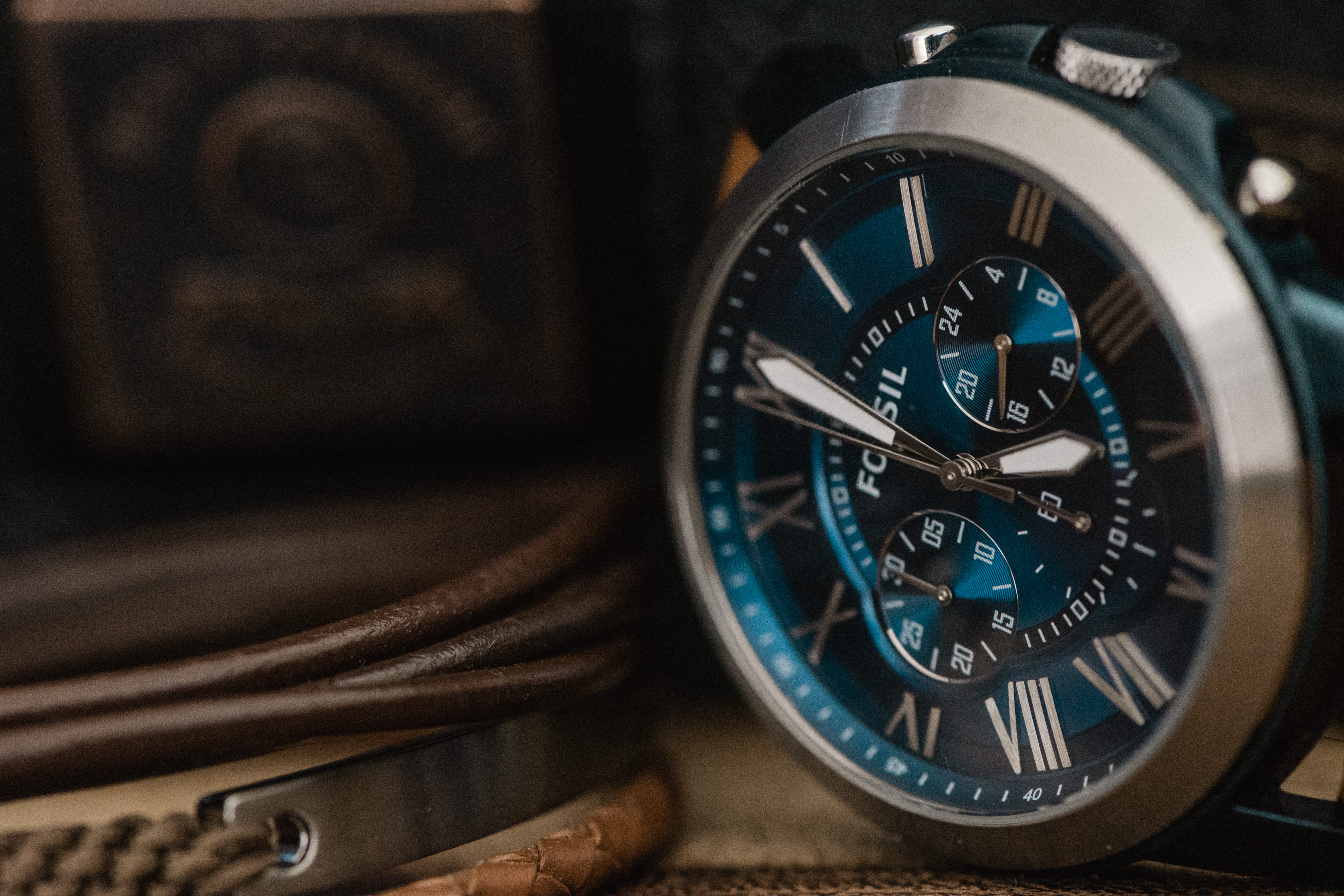watch, colored, number, detail, pointing, silver, steel, clock face, technology, indoors, high angle view, wealth, silver colored, brown, time, no people, HD Wallpaper
