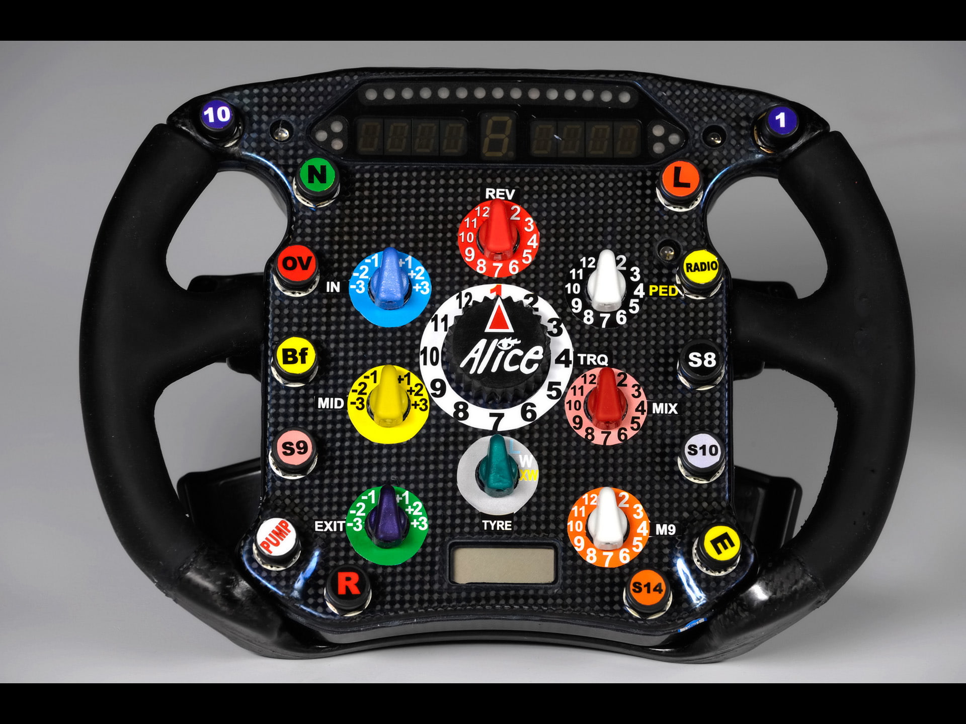 game, wheel, f1, 1080P, controller, carbon, knobs, black, fiber, f, alice, formula, one, steering, cars, hd, HD Wallpaper