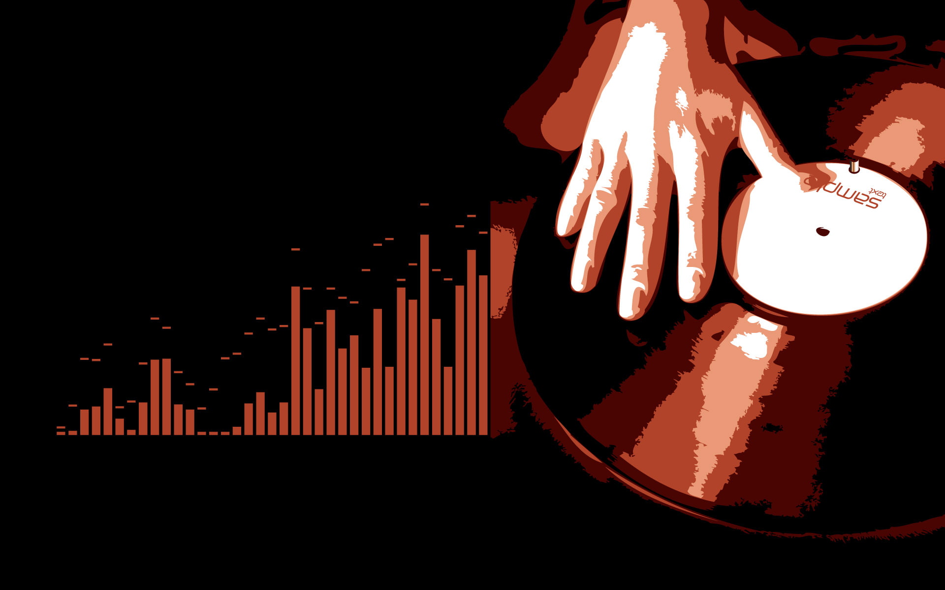 vinyl, music, 1080P, mixer, starter, party, HD Wallpaper