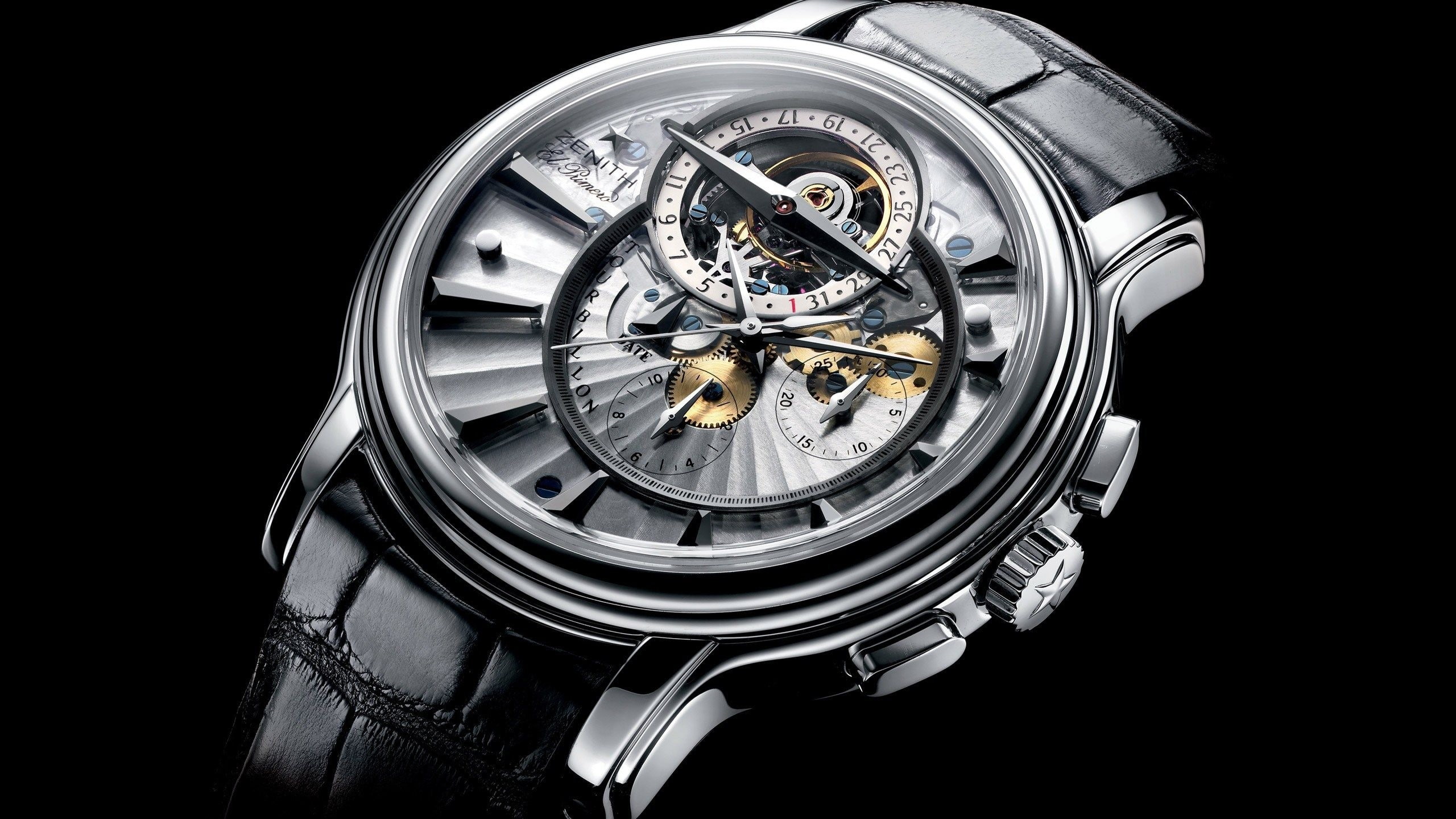 indoors, luxury, cut out, wristwatch, studio shot, clock, metal, 2K, copy space, chrome, accuracy, luxury watches, personal accessory, shiny, single object, HD Wallpaper