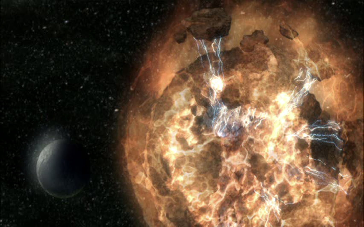 Nova, final, fantasy, 720P, Space, Firebat, Final Fantasy, jenova, art, Moon, moons, hd, HD Wallpaper