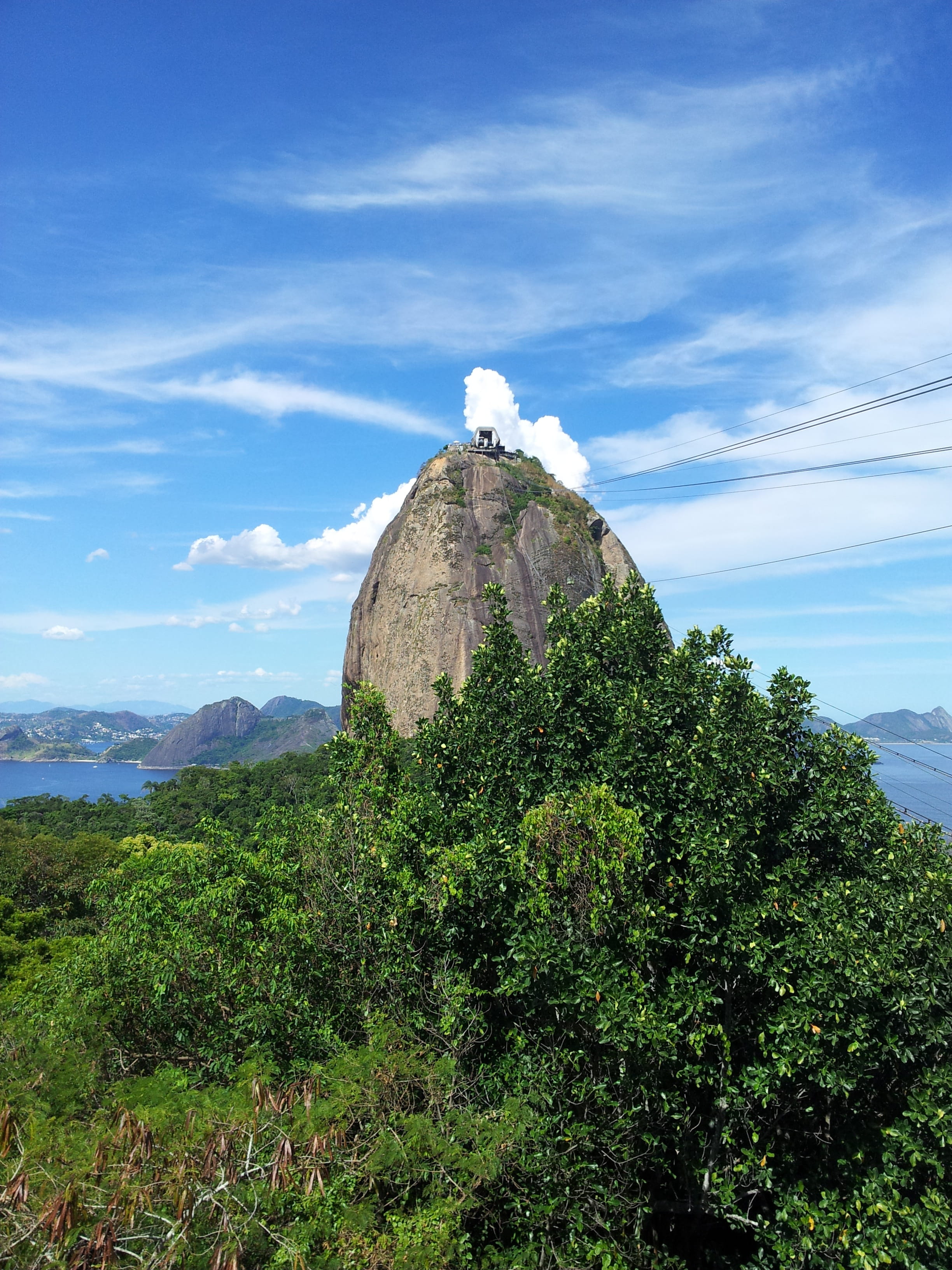 cloud - sky, exotic, travel, brazil, 2K, infinity, non-urban scene, Blue Sky, tranquil scene, outdoors, cloud, travel destinations, stone, plant, Mountain, Phone HD Wallpaper
