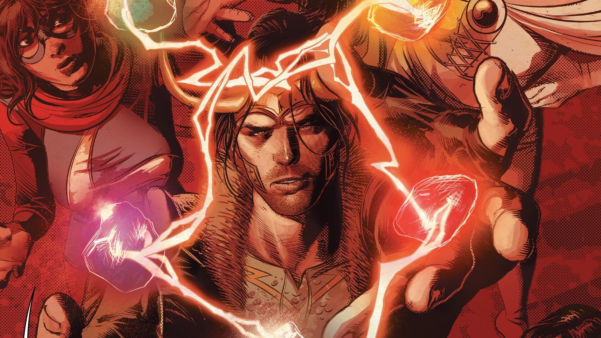 Ms. Marvel, comics, comic books, Infinity stones, Loki, Marvel Comics, comic art, 1080P, HD Wallpaper