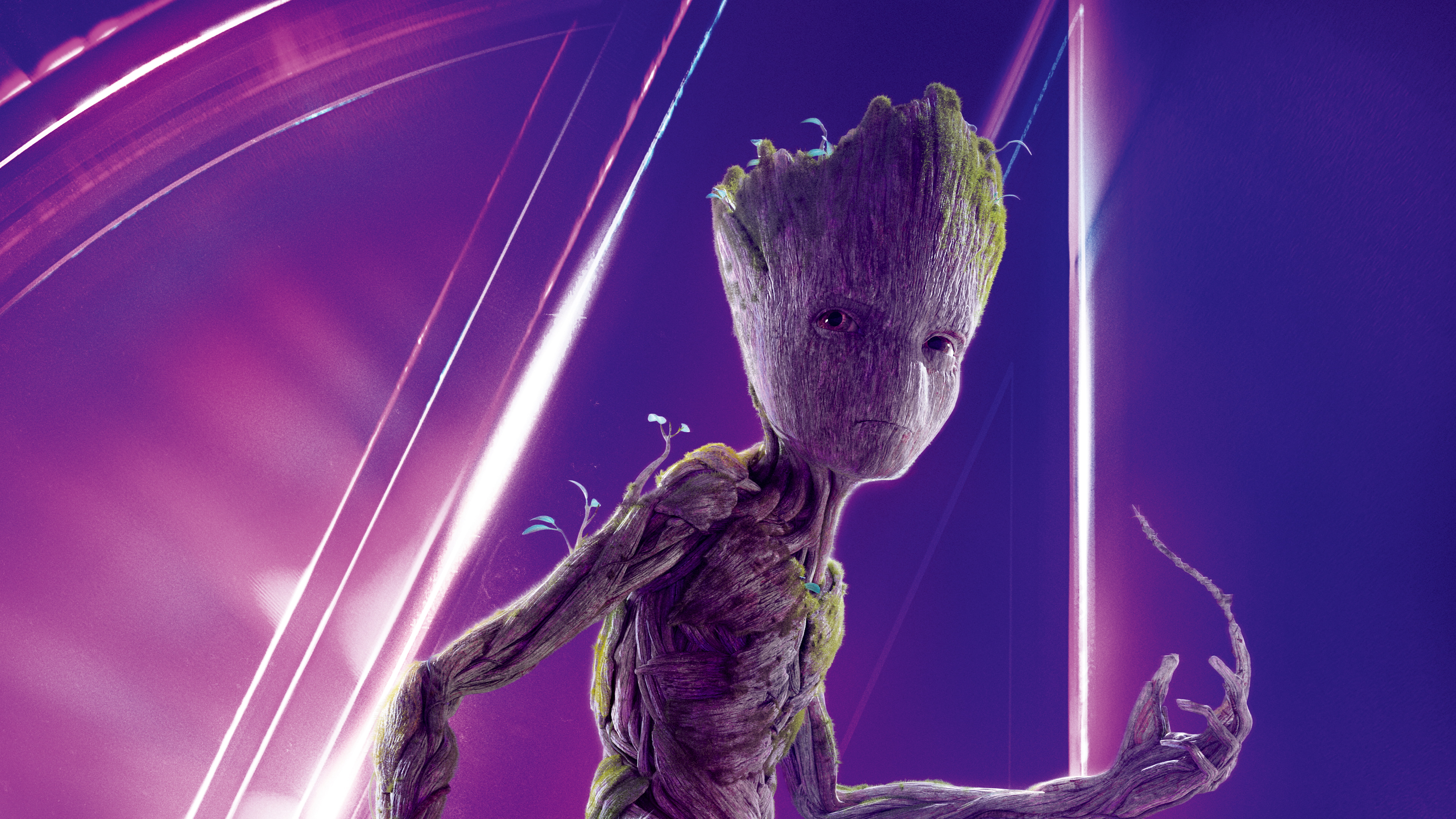 4K, 8K, Groot, 8K, Avengers: Infinity War, HD Wallpaper