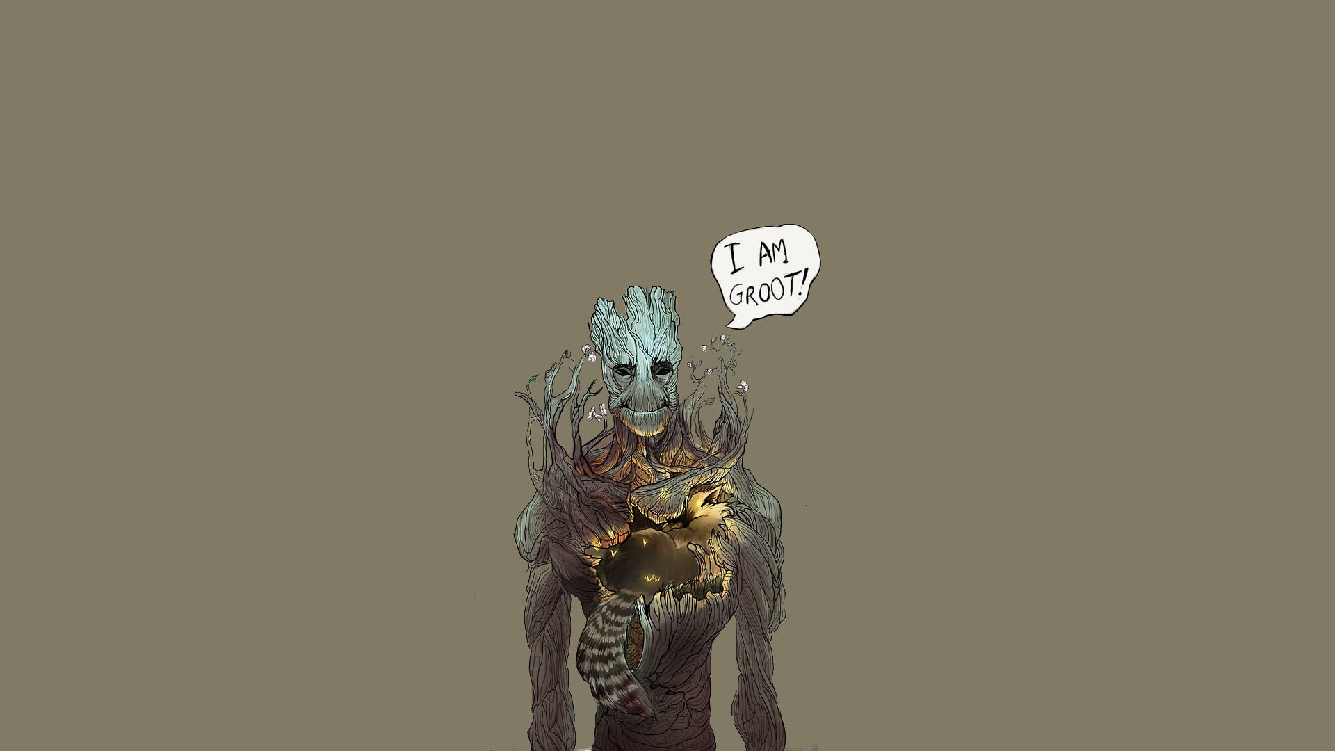 1080P, Groot, Guardians of the Galaxy, HD Wallpaper