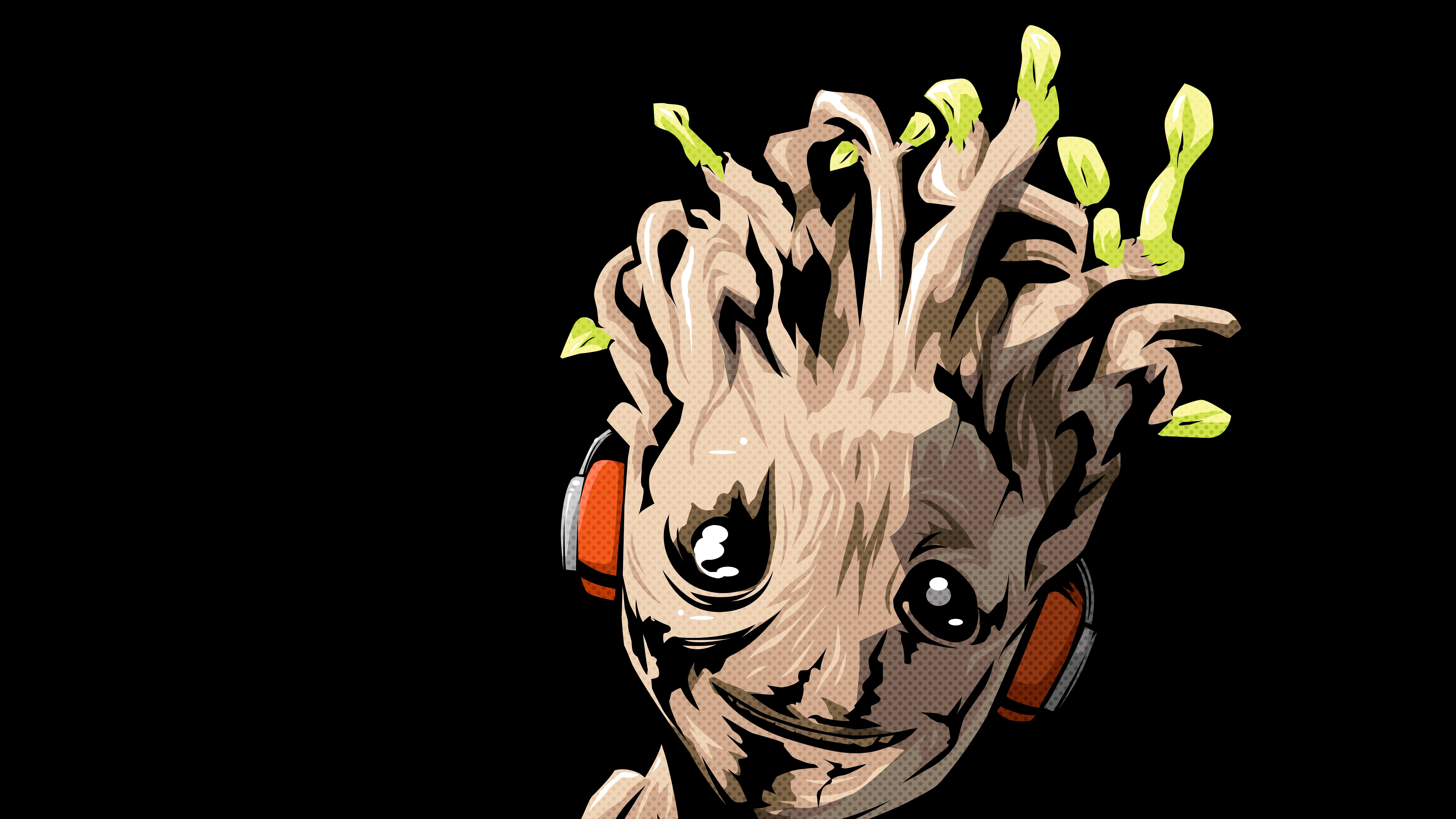 nature, representation, one animal, indoors, groot, black background, multi colored, decoration, close-up, creativity, copy space, studio shot, still life, HD Wallpaper