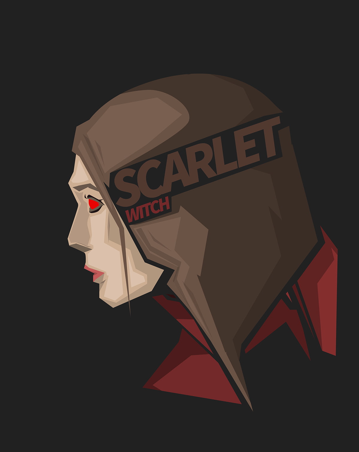720P, gray background, Scarlet Witch, Marvel Comics, Phone HD Wallpaper