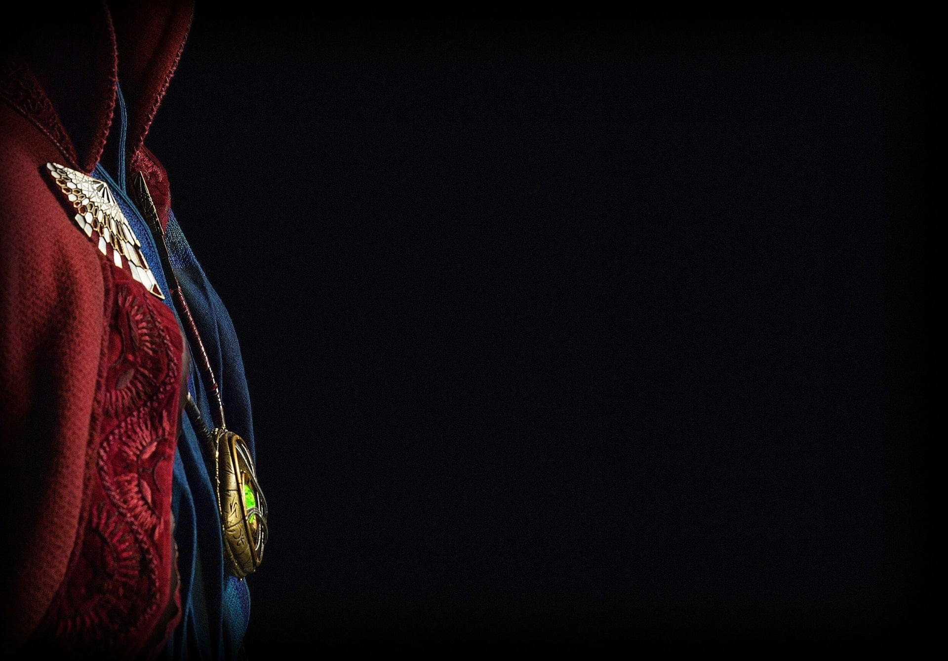 women, indoors, doctor strange background, lifestyles, jewelry, studio shot, 1080P, human body part, black background, copy space, adult, clothing, hanging, HD Wallpaper