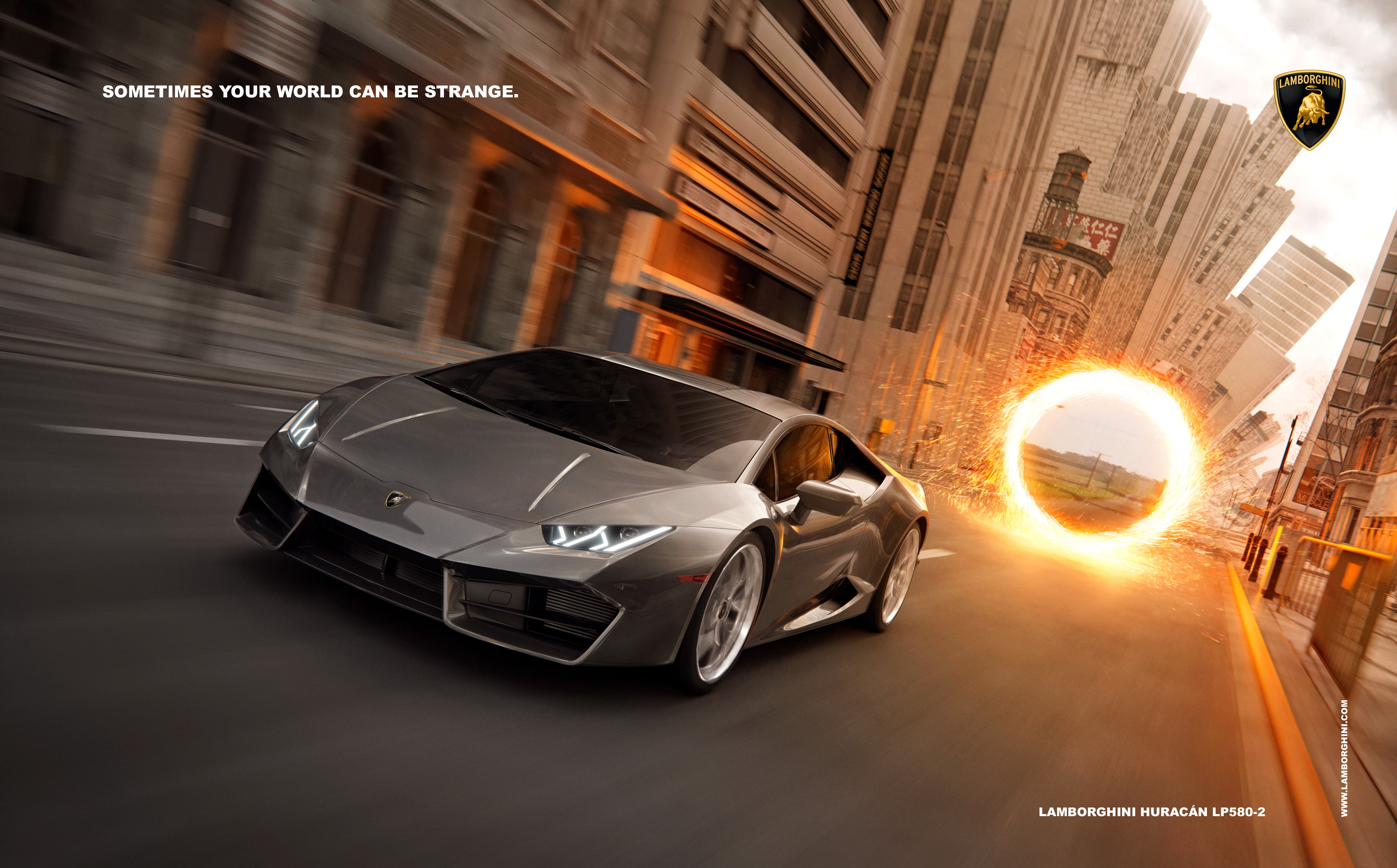 lamborgini, Lamborghini Huracan LP 580-2, digital, Doctor Strange, 2K, 4K, HD Wallpaper