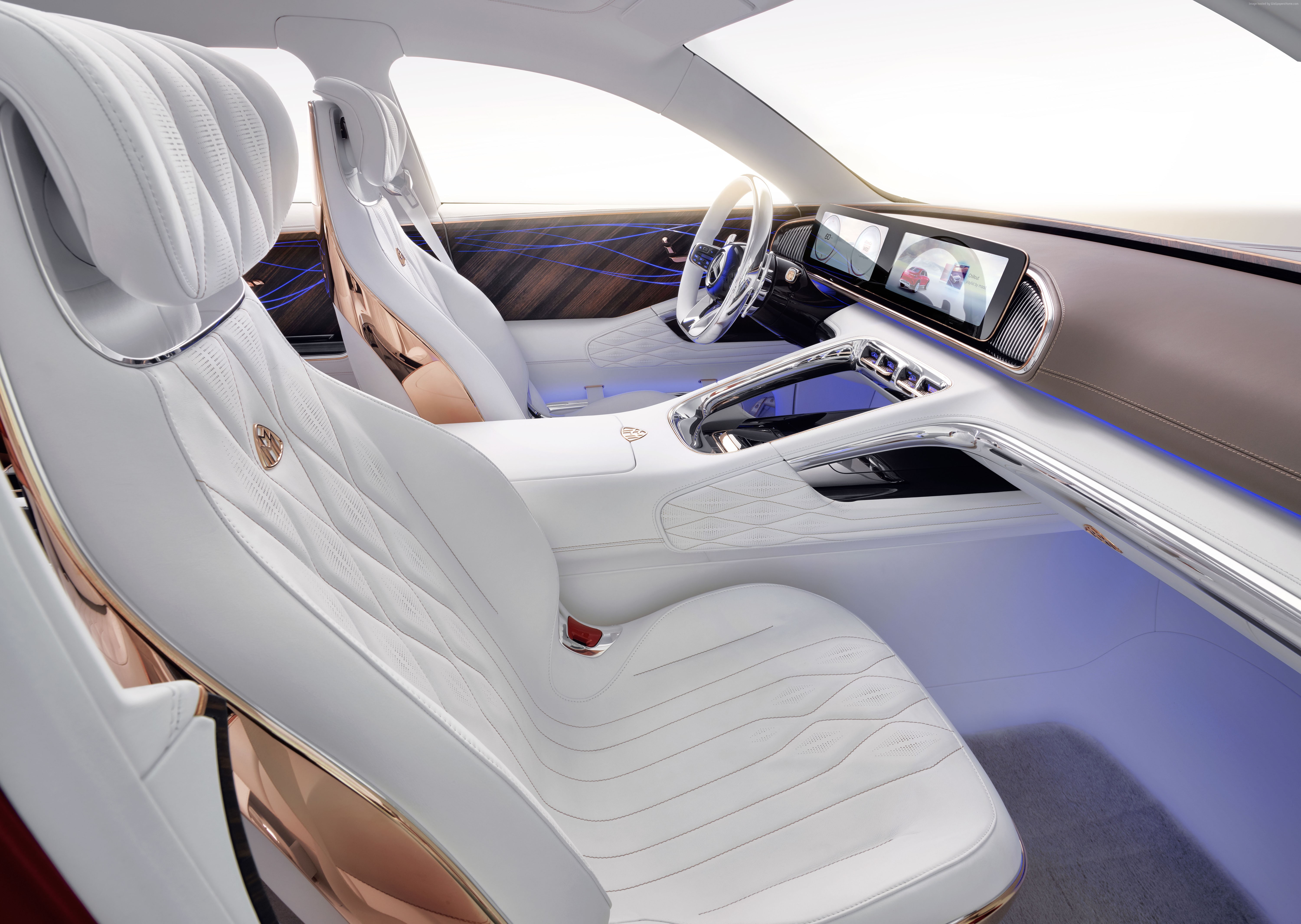 interior, Vision Mercedes-Maybach Ultimate Luxury, electric cars, 5K, 5k, HD Wallpaper