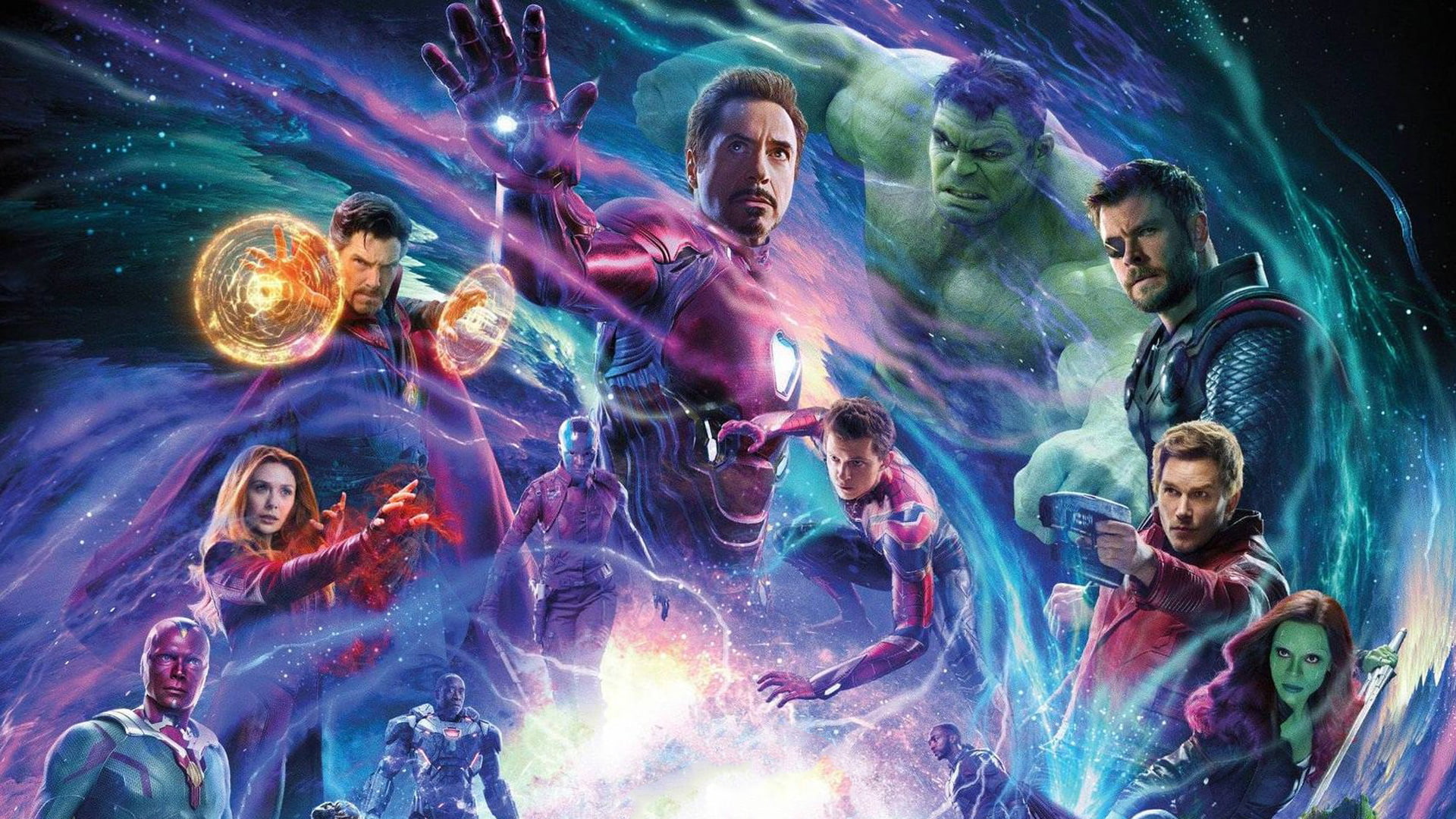 motion, men, water, wanda maximoff, excitement, movies, group of people, iron man, waist up, spiderman, thor, indoors, hulk, adult, hd, gamora, poster, HD Wallpaper