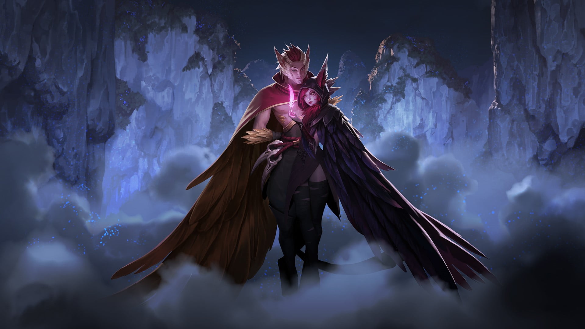 Rakan (League of Legends), 1080P, Xayah (League of Legends), Video Game, League Of Legends, HD Wallpaper