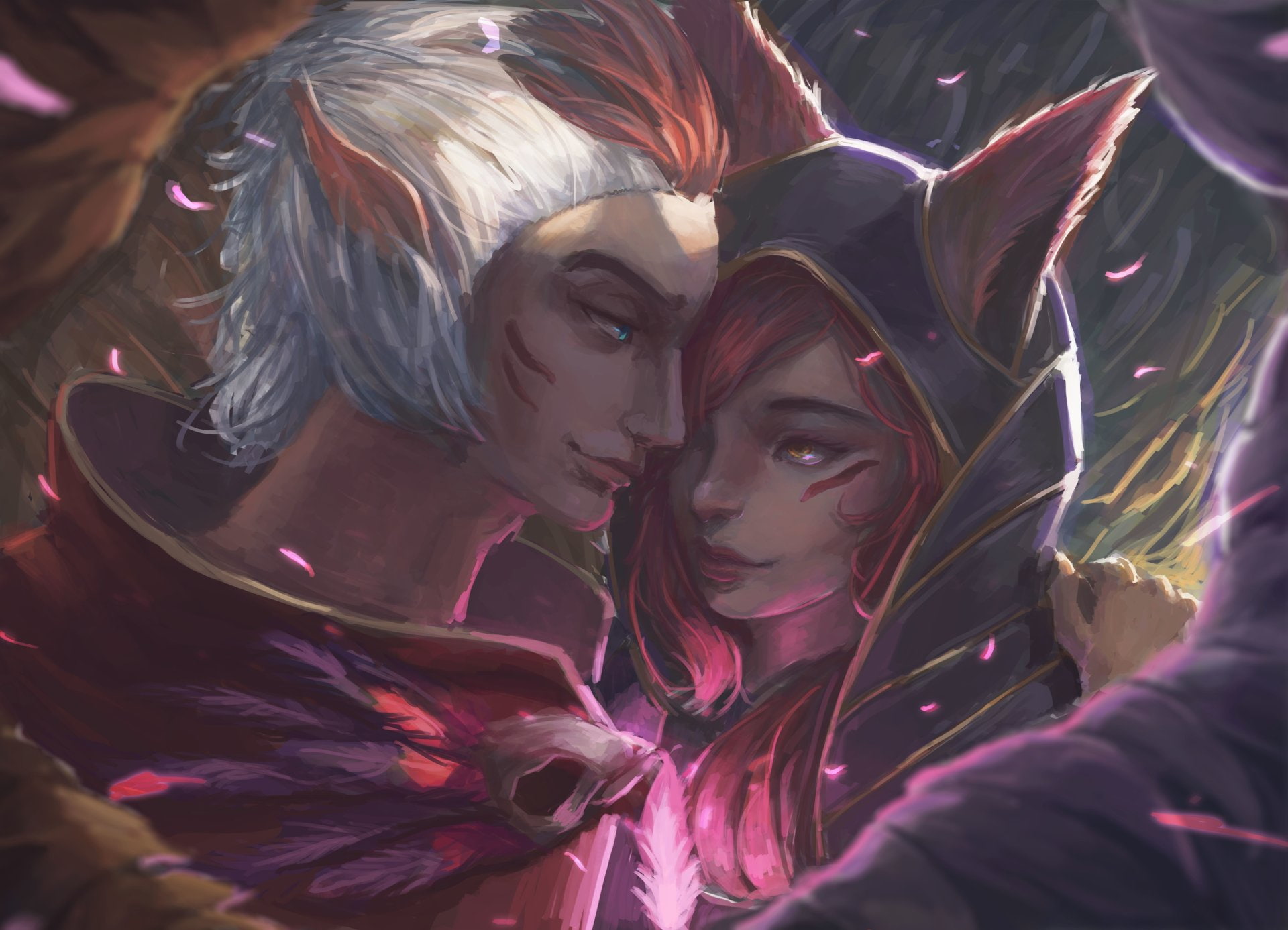 people, 1080P, group of people, young women, women, portrait, clothing, beautiful woman, teenager, arts culture and entertainment, looking, Xayah (League of Legends), HD Wallpaper