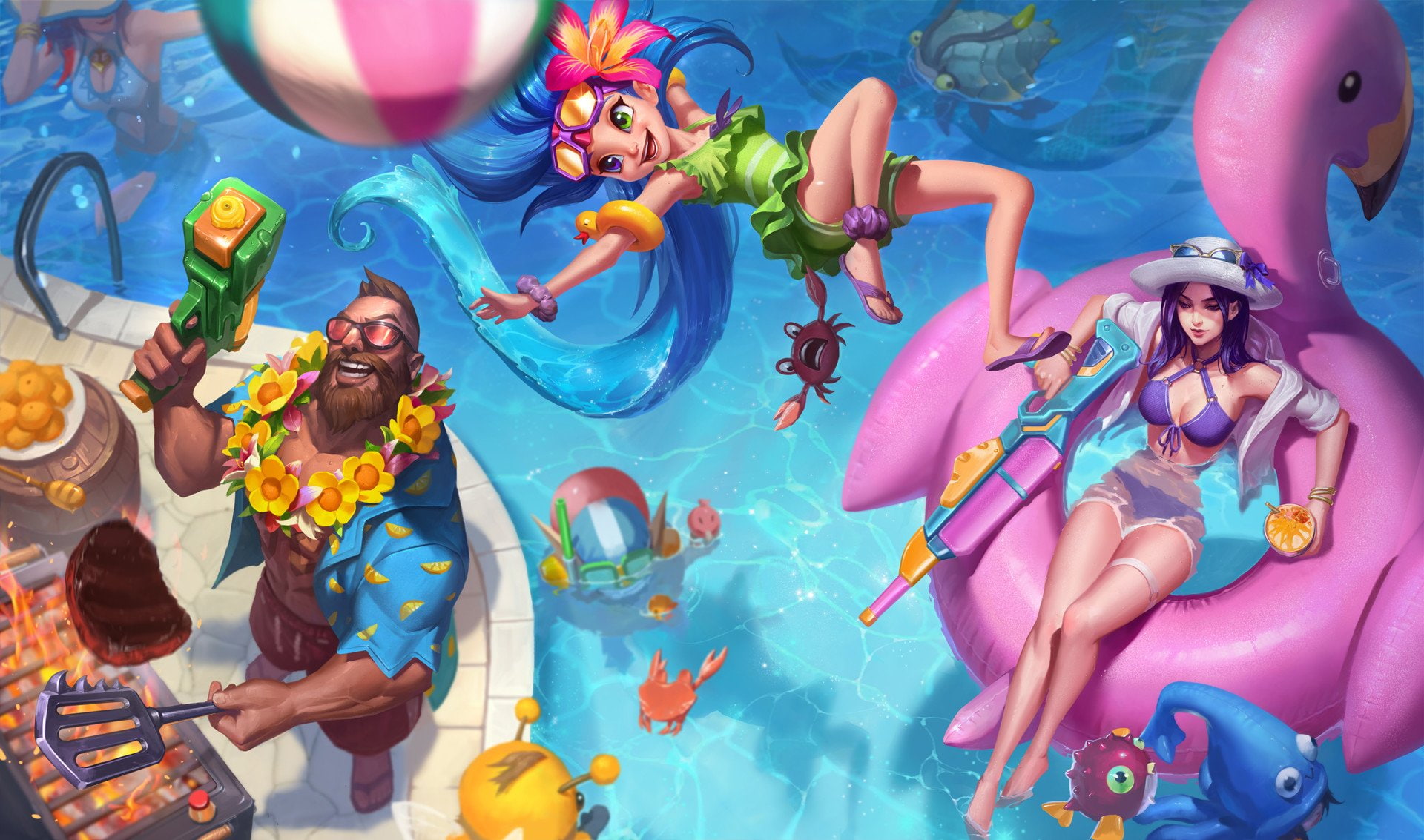Zoe (League of Legends), Caitlyn (League Of Legends), Video Game, Graves (League Of Legends), League Of Legends, 1080P, HD Wallpaper