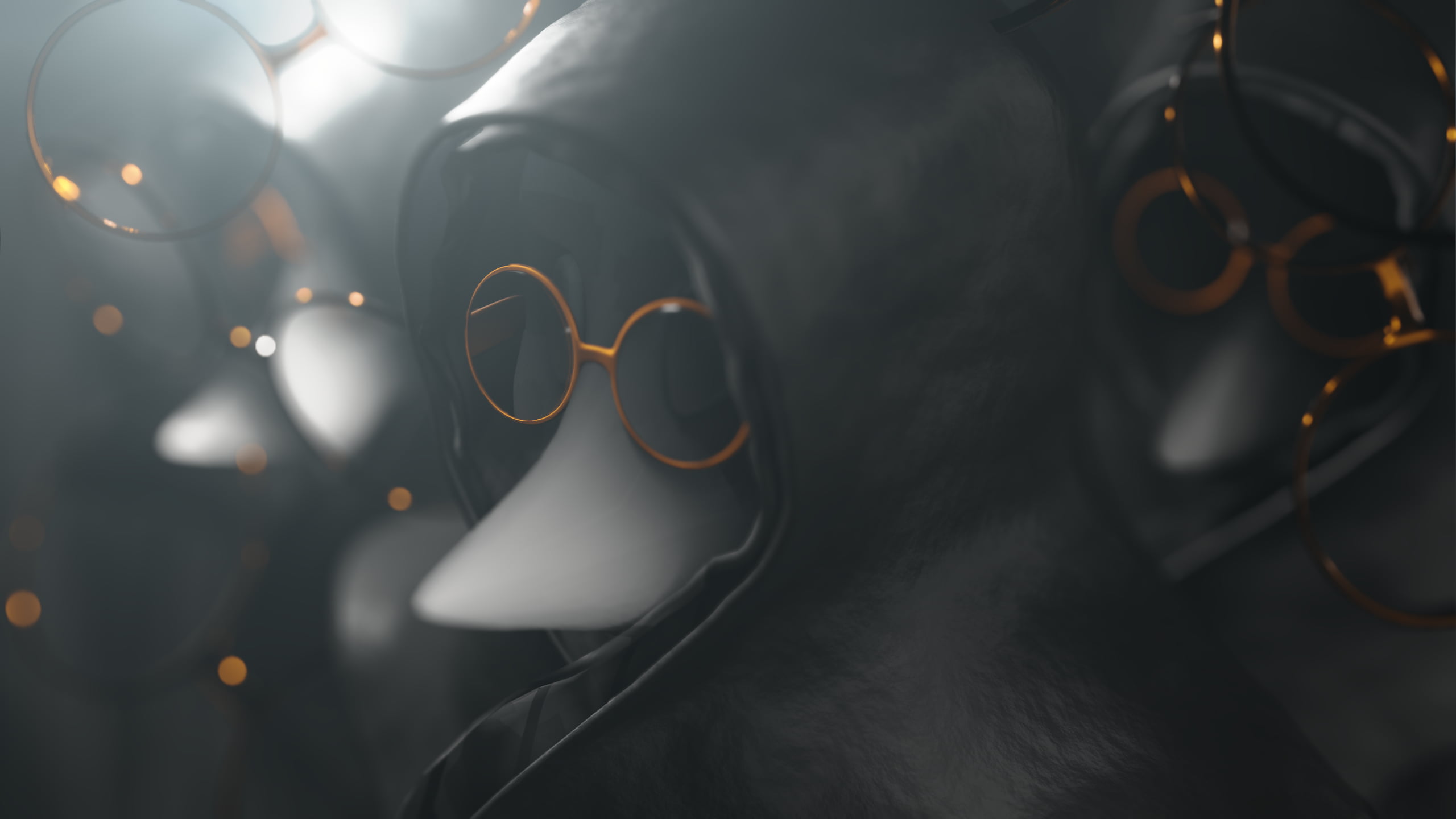 Doctor, Men, Black Plague, Dark, 2K, Blender 3D, HD Wallpaper