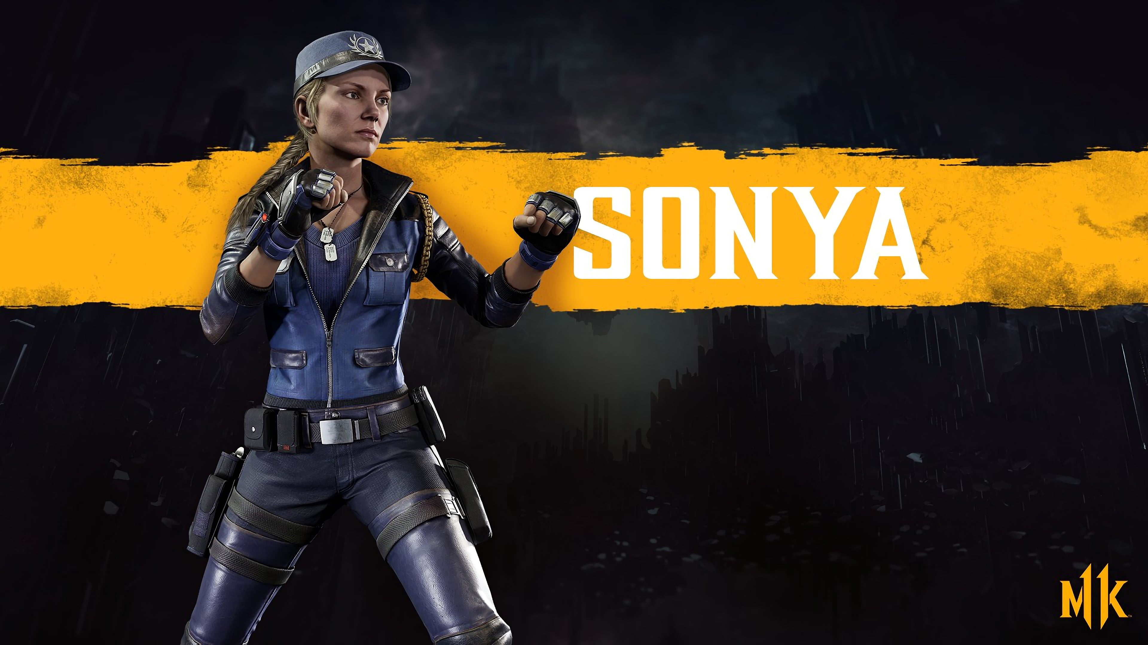 Mortal Kombat 11, 4K, Video Game, Sonya Blade, HD Wallpaper