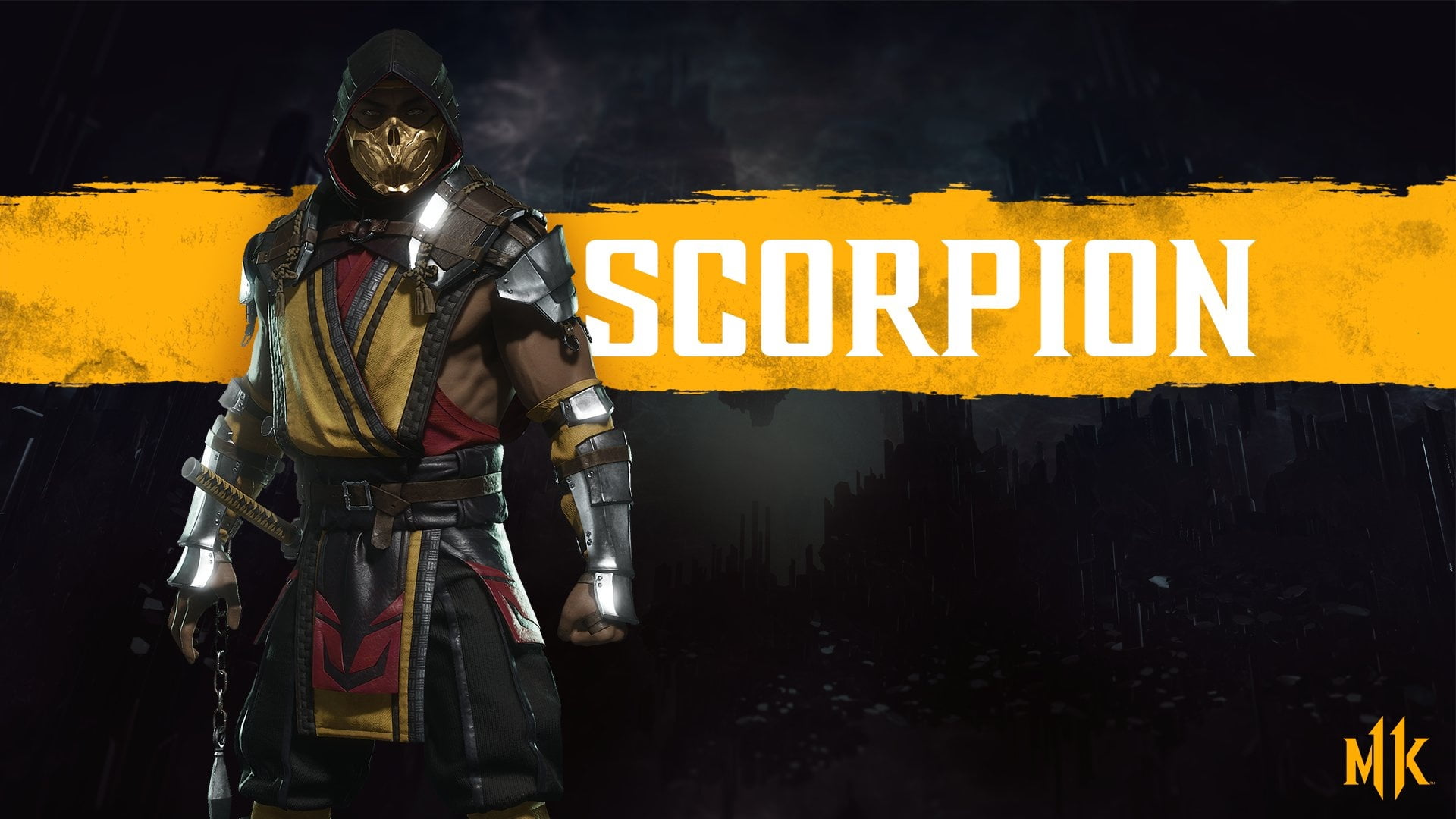 Scorpion (Mortal Kombat), Mortal Kombat 11, Video Game, 1080P, HD Wallpaper