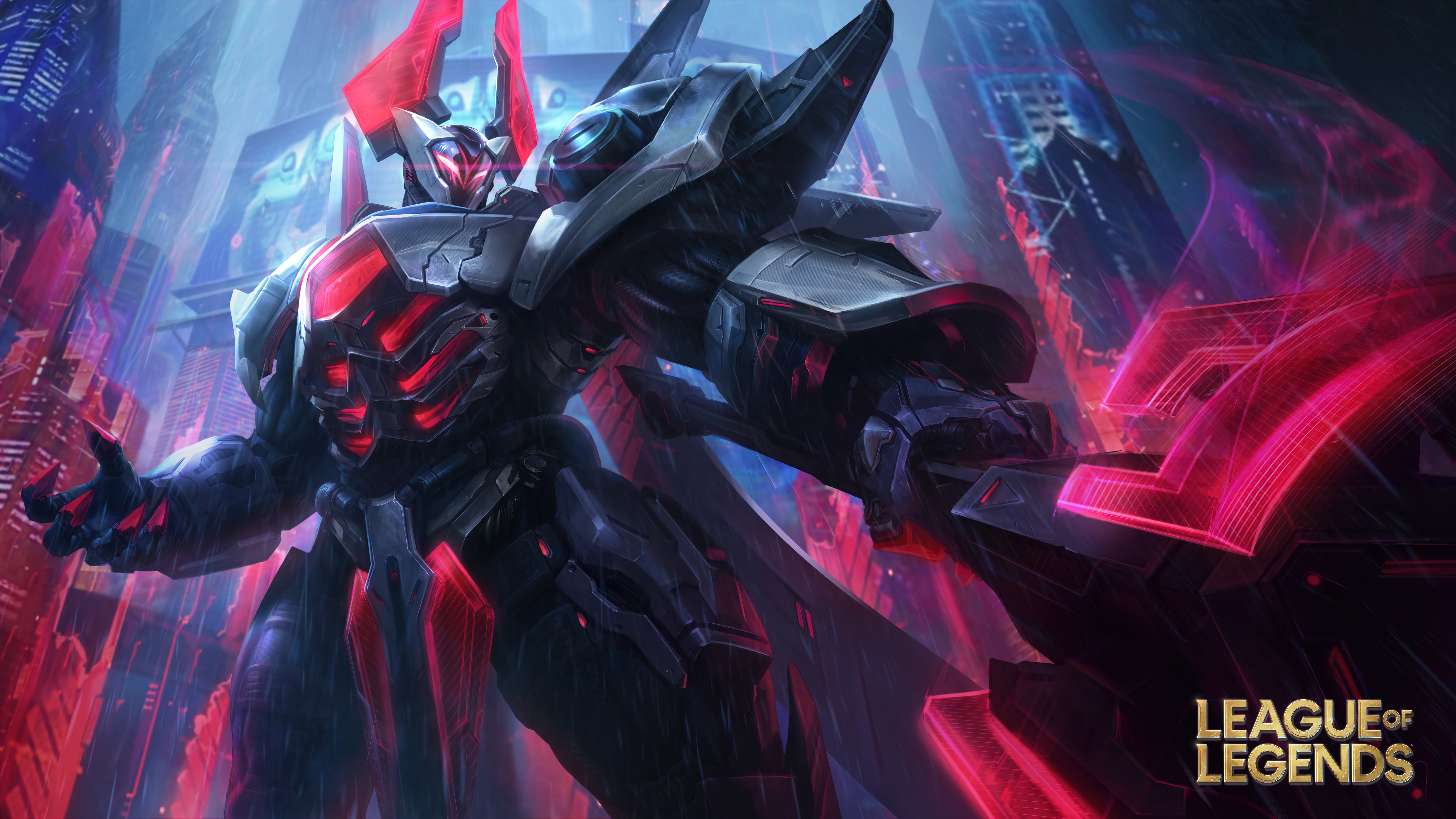 digital art, PROJECT, League of Legends, Robots, 8K, Mordekaiser, 4K, Mordekaiser (League of Legends), Riot Games, HD Wallpaper