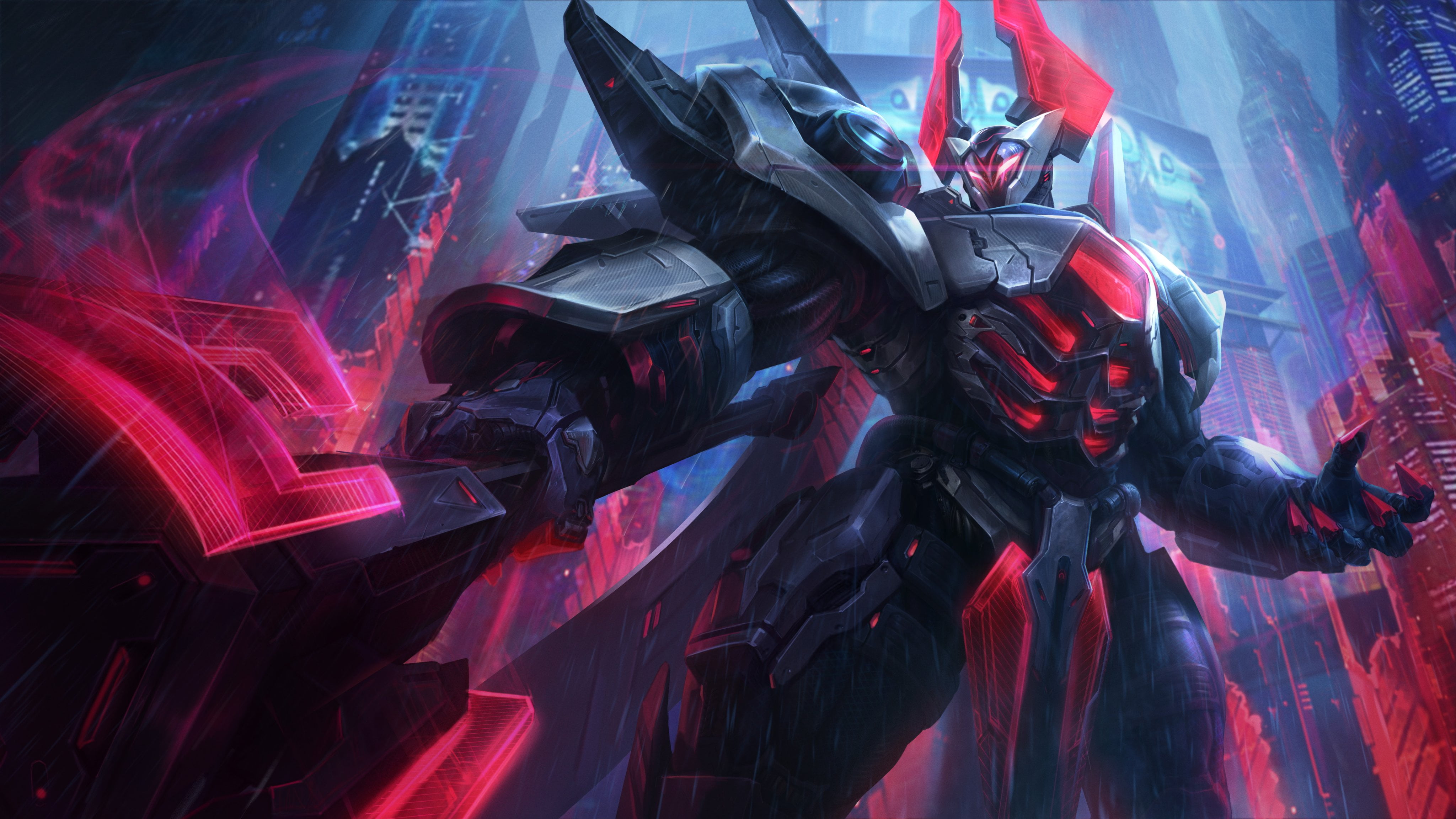 PROJECT, League of Legends, game art, Mordekaiser, 4K, video game characters, video game art, video games, HD Wallpaper