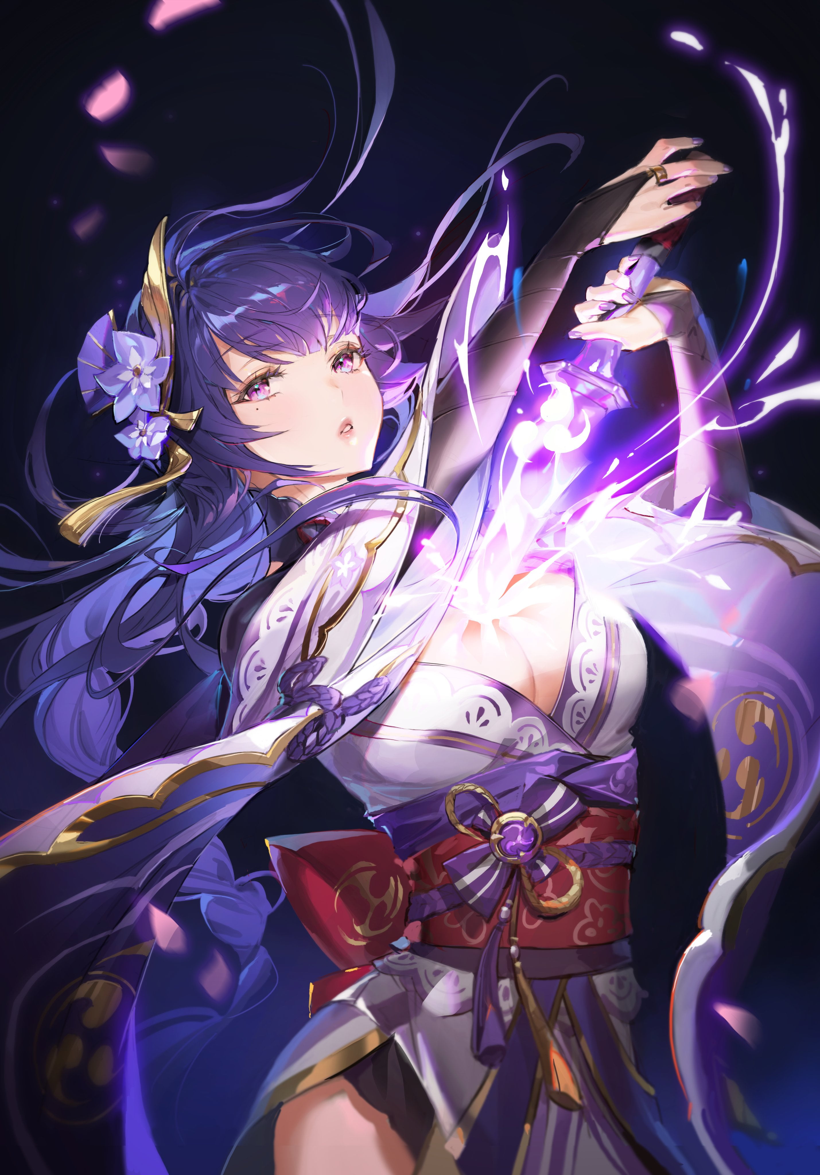 Genshin Impact, 4K, Genshin Impact (Baal), Phone HD Wallpaper