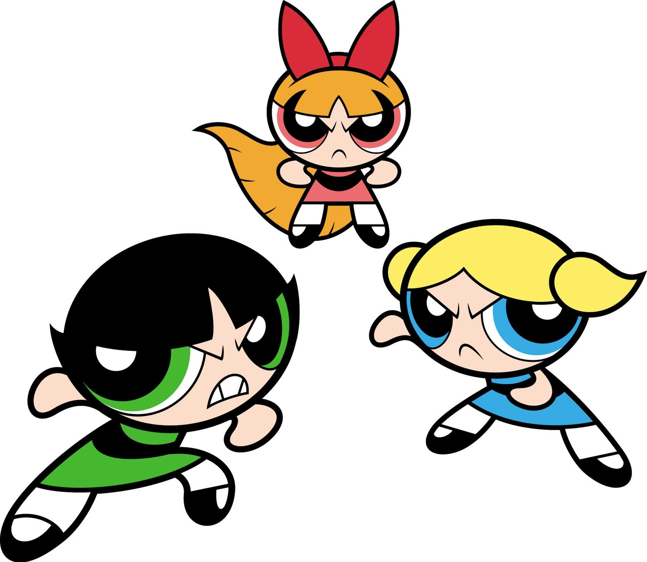 girls, 1080P, carttoon, family, powerpuff, HD Wallpaper