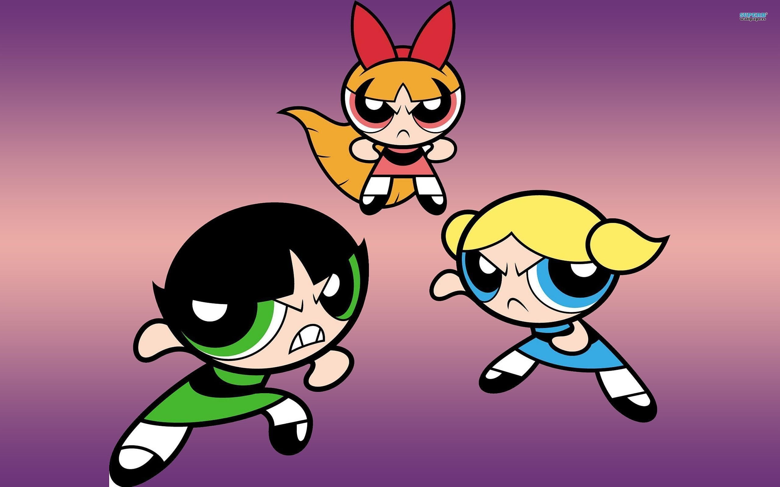 carttoon, powerpuff, family, 2K, girls, HD Wallpaper