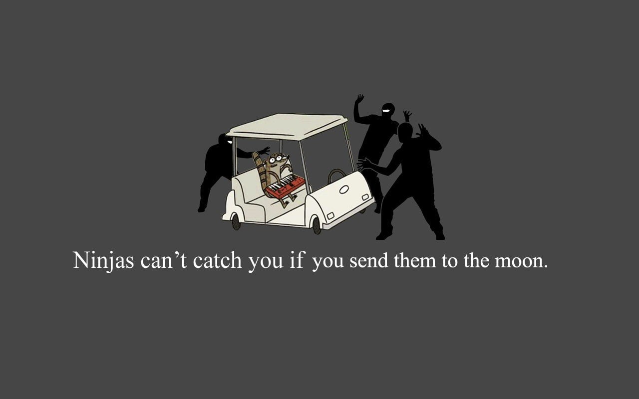 Regular Show, Ninjas, 720P, Rigby, HD Wallpaper