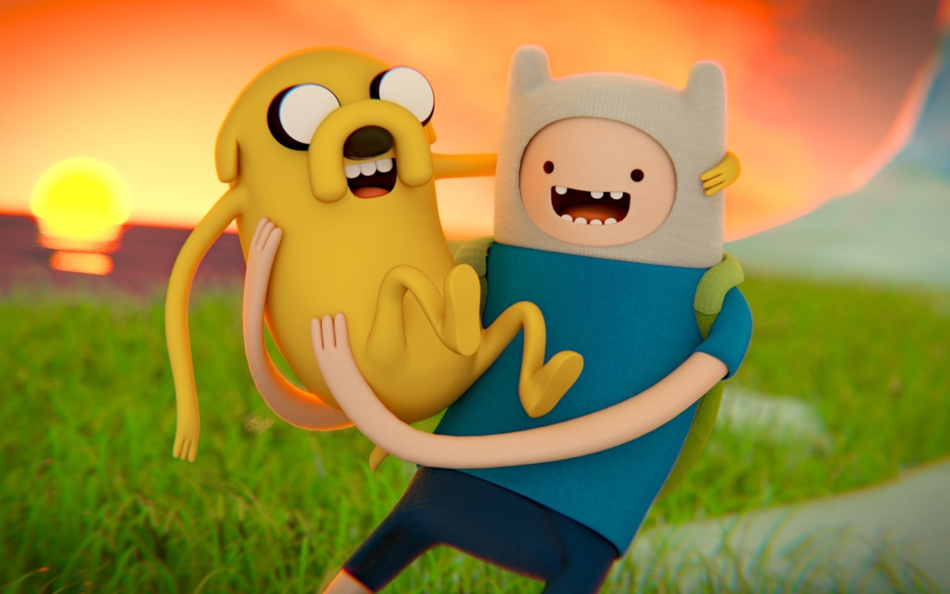 poster, adventure, time, cool, human, 1080P, character, jake, adventure time, finn, dog, HD Wallpaper
