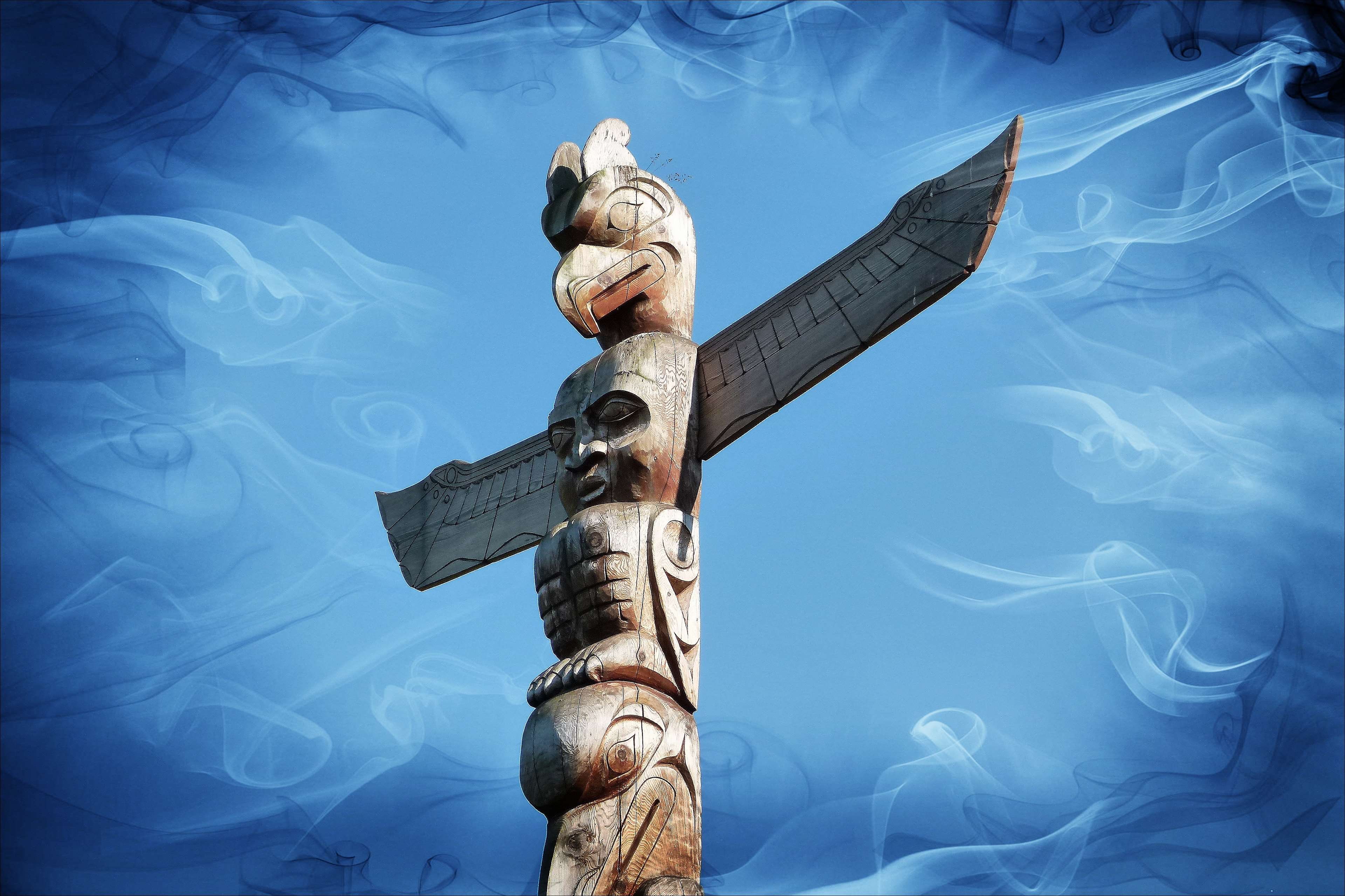 creativity, tradition, craftsmanship, no people, ceremony, native, sky, ancient, wooden, statue, nature, 4K, close-up, symbol, spirituality, belief, indigenous, HD Wallpaper
