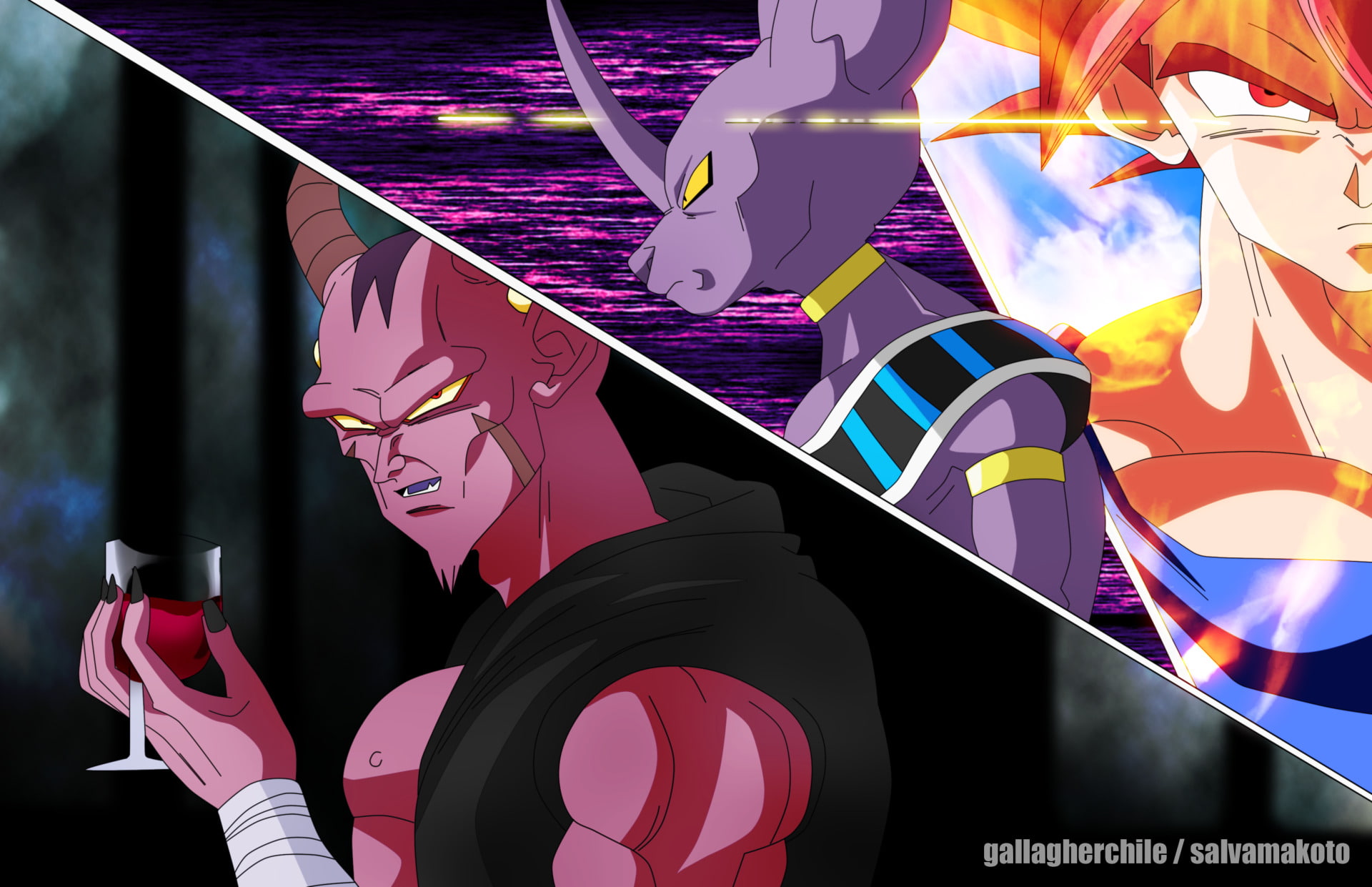 1080P, Dragon Ball Super, Dragon Ball, Goku, Beerus (Dragon Ball), HD Wallpaper