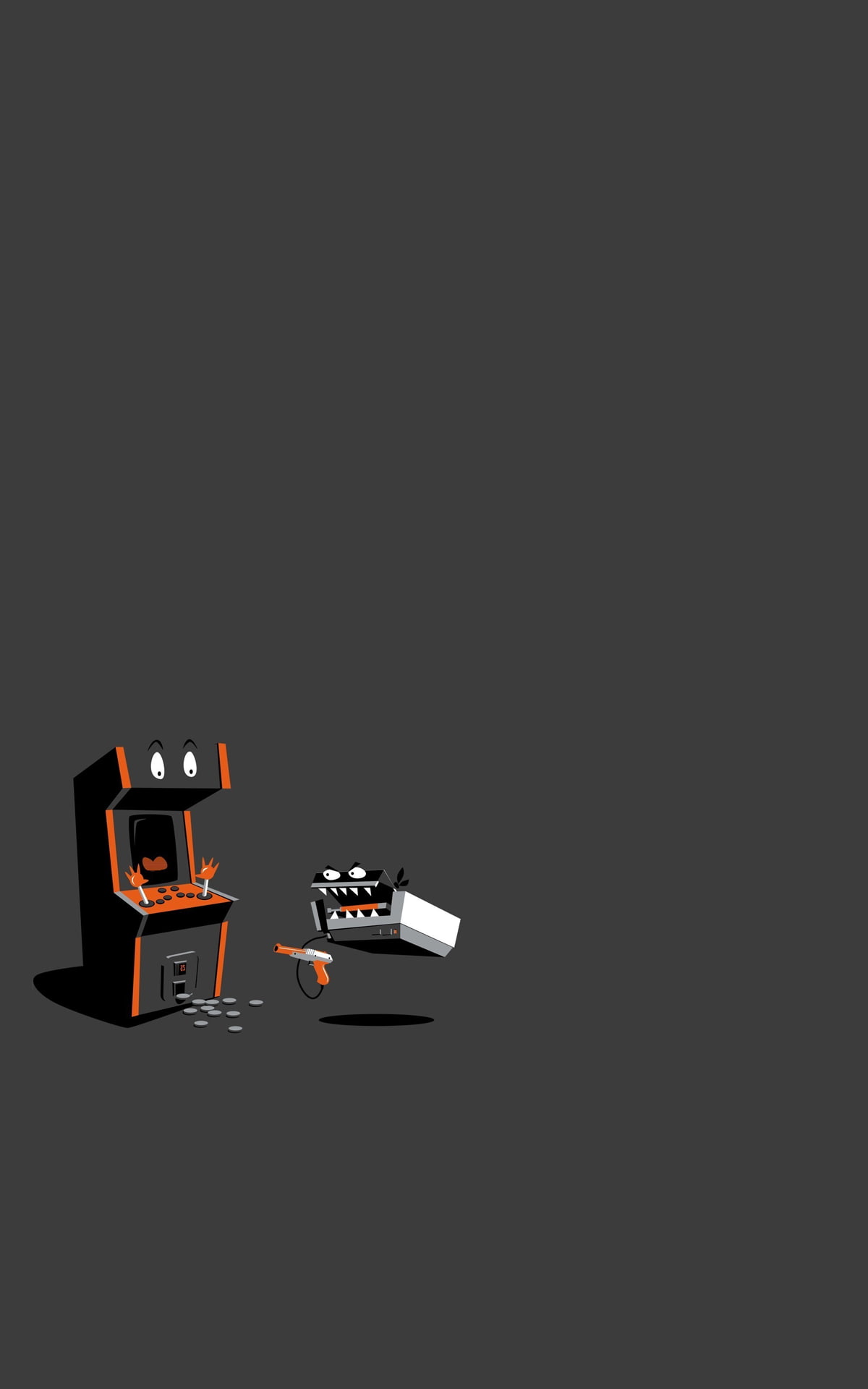 1080P, still life, no people, indoors, communication, copy space, dark, Nintendo Entertainment System, high angle view, arts culture and entertainment, Phone HD Wallpaper