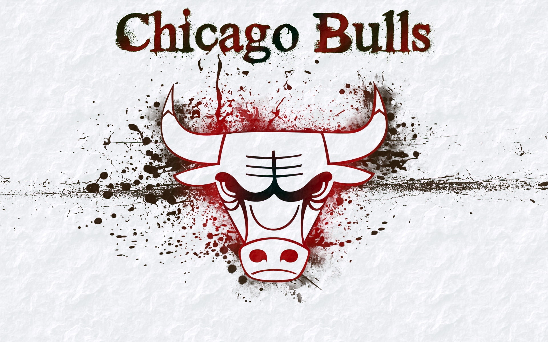 indoors, text, graffiti, no people, Chicago Bulls, cold temperature, western script, red, sign, snow, white color, communication, Basketball, 1080P, creativity, HD Wallpaper