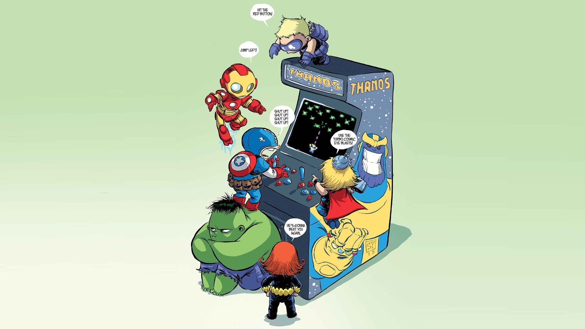 copy space, symbol, 1080P, illustration, characters, futuristic, marvel, studio shot, fun, representation, digital, connection, green color, indoors, standing, HD Wallpaper